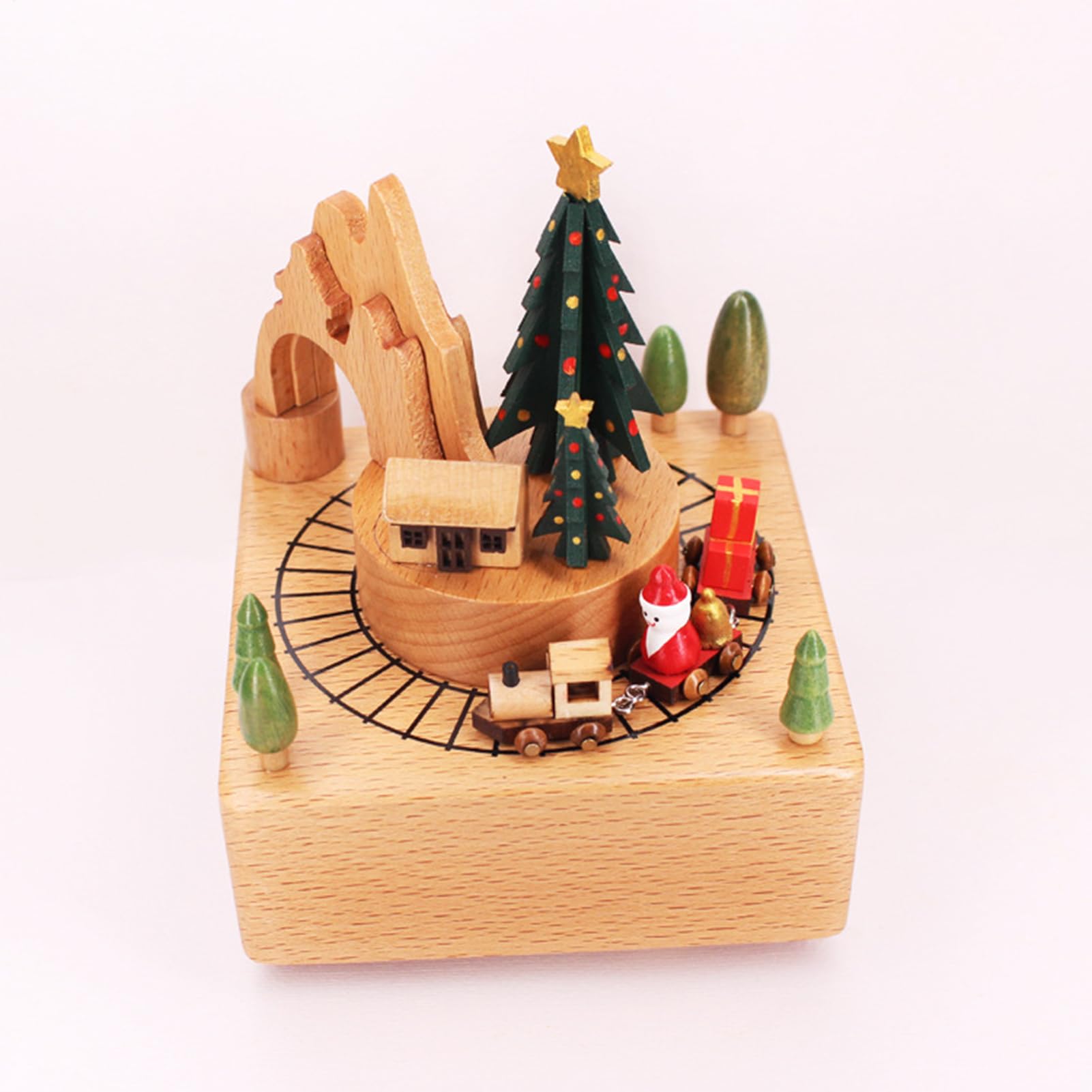 Generico Carillon in Legno | Carillon Natalizio in Legno | Decorazioni | Musicali Festive, Divertenti Decorazioni Natalizie per Vacanze, casa, Feste
