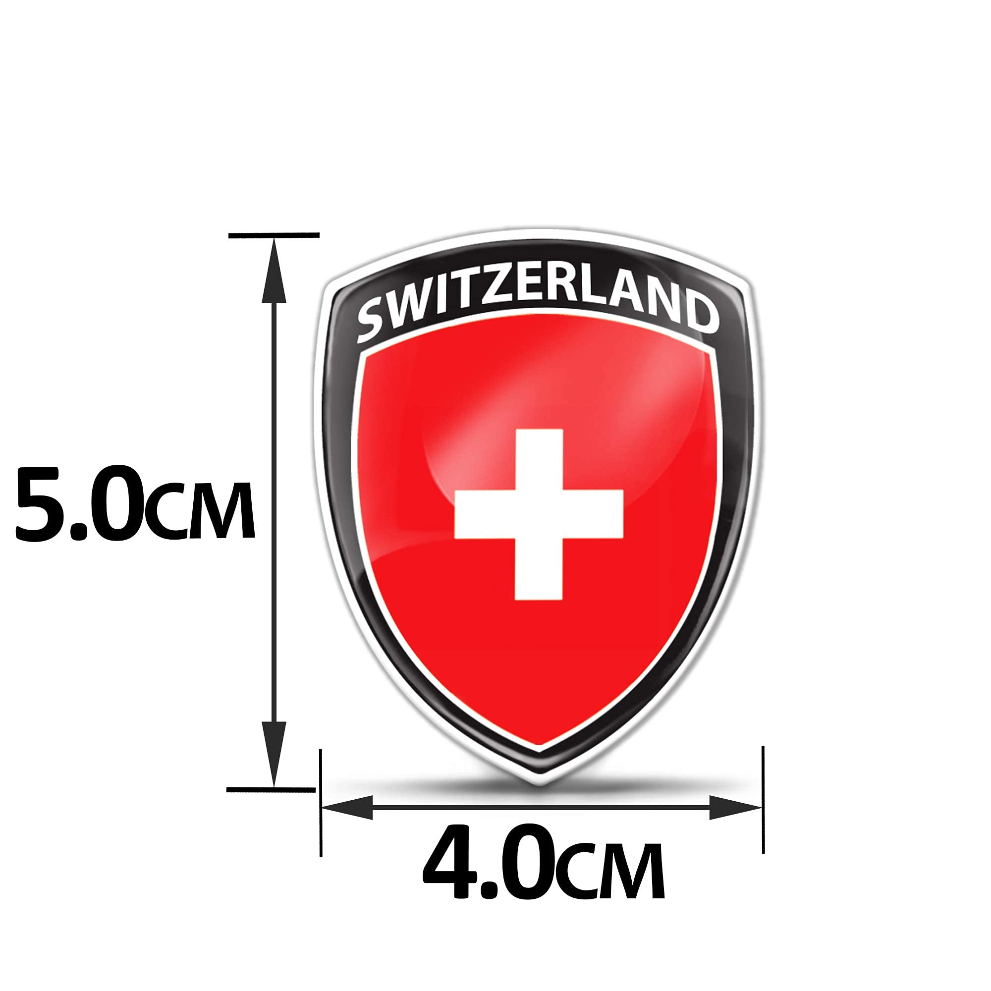 Adesivo 3D-0126 2 Adesivi Bandiera Italia 3D Cromo Per Auto Emblema In Resina - Foto 3