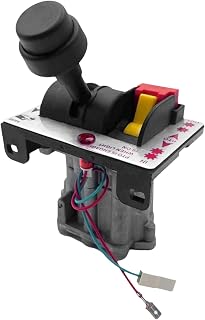 Generic Proportional Control Valve with PTO Switch, Dump Truck Tipper Switch, 4-Way, Automatic, Push Button, Aluminum, Plastic, Cab Mount, Hinge Lever, Normally Closed, Multi-Color