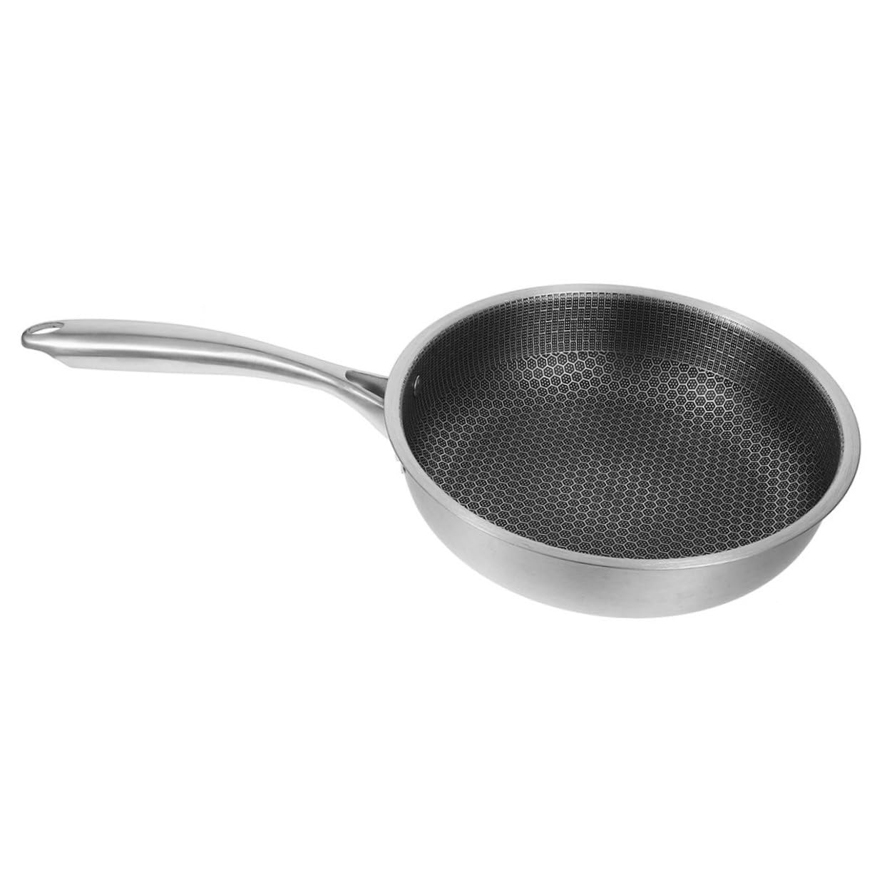 BESTOYARD Padella in Acciaio Inox per Frittata Padella Antiaderente con Motivo Nido d Ape per Colazione all Aperto Casseruola per Uova Fritte Compatibile con Tutti i Fornelli