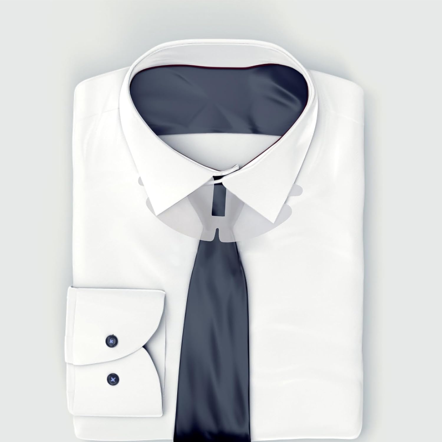 50pcs Double Layer Plastic Collar Stays for Men Business Shirts