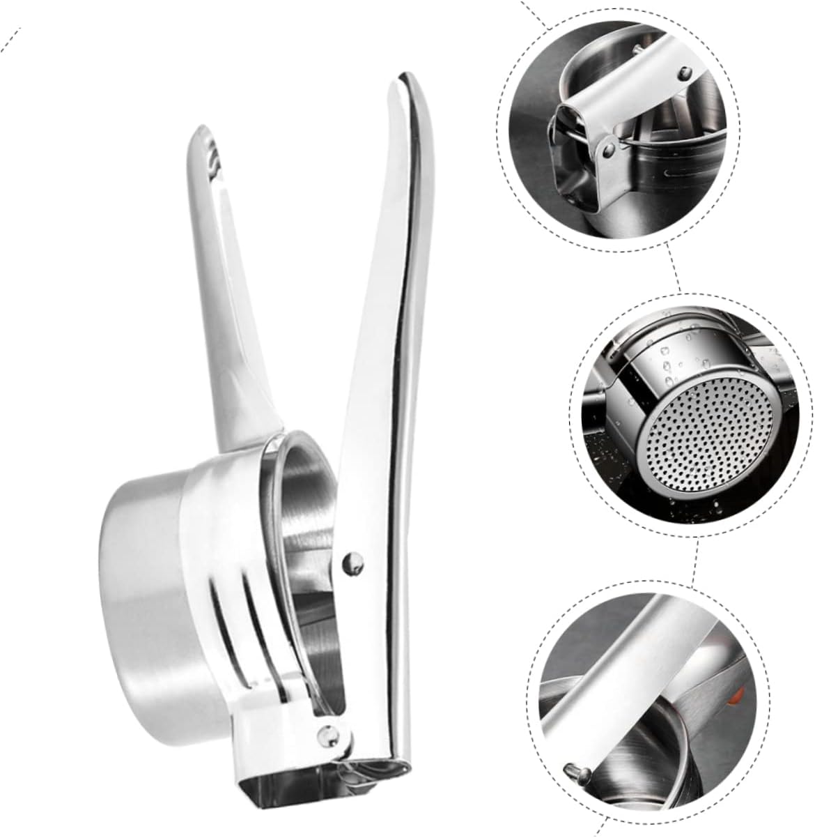 Manual Lemon Squeezer Handheld Fruit Juicer Stainless Steel Juicer Machine for Kiwi Watermelon Mango