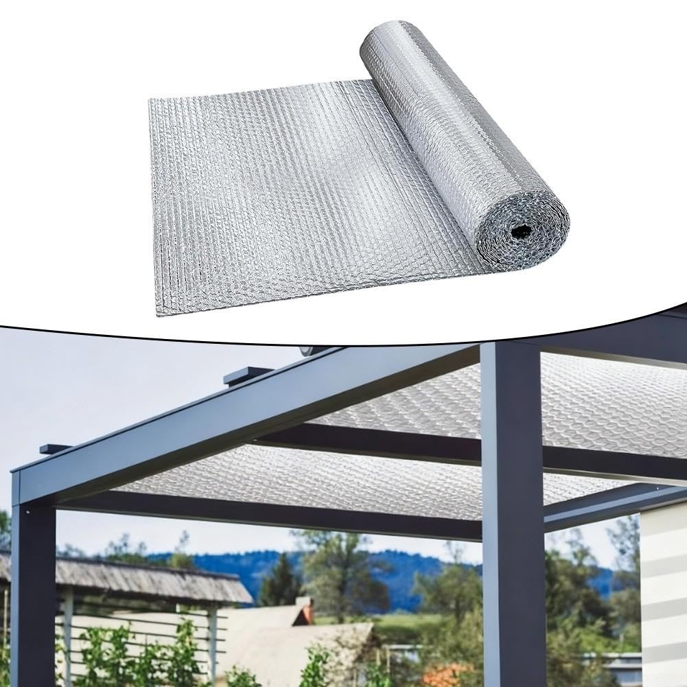 Film Aislante Aluminio 5x0.6m para Ventanas y Techos(3 * 0.6m)