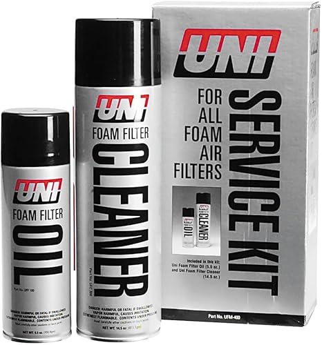 UNI Filter Foam filter oil and foam filter cleaner kit