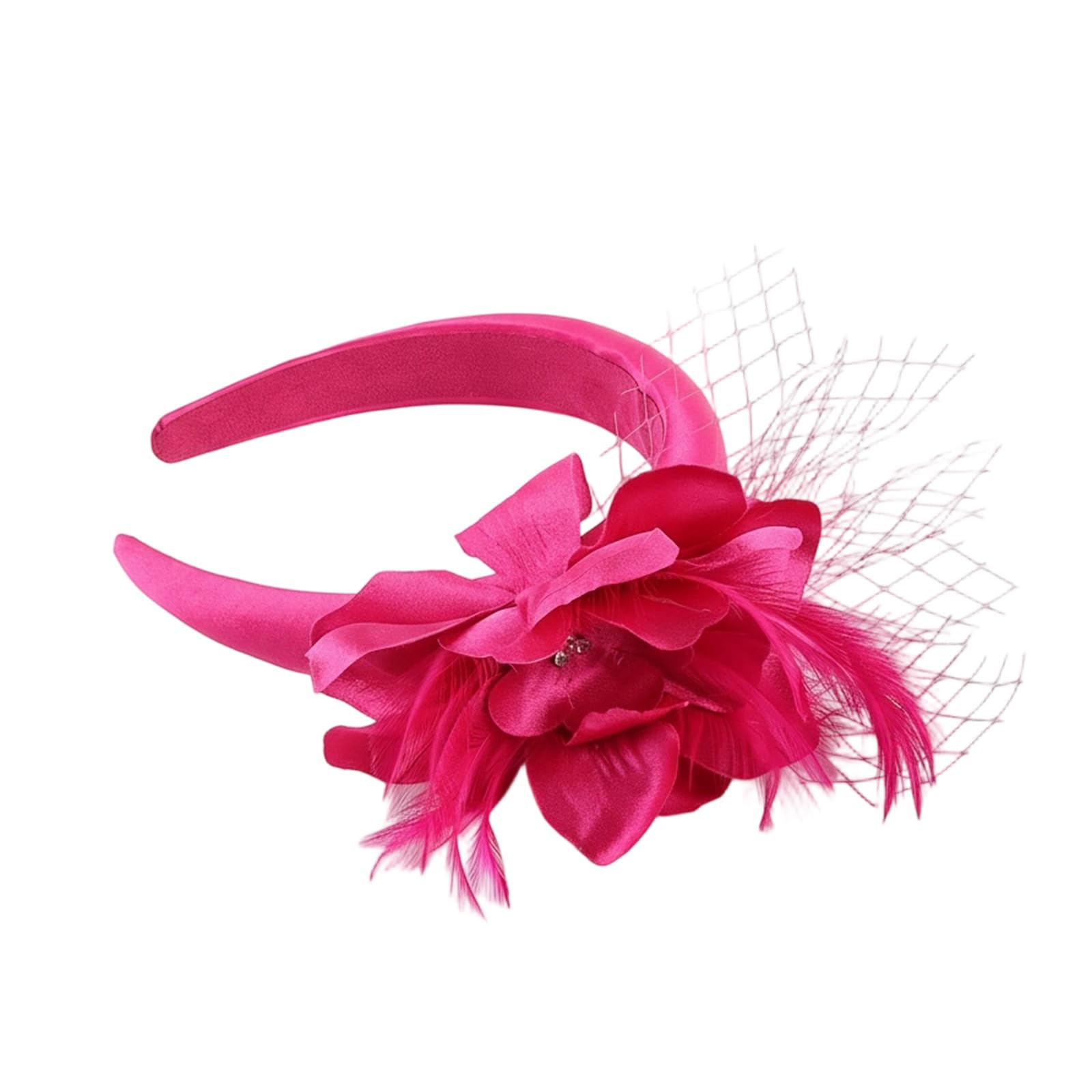 YUXITA Traditional Flower Hairpiece Bridal Rhinestones Decoration For Weddings Races Party Wedding Event