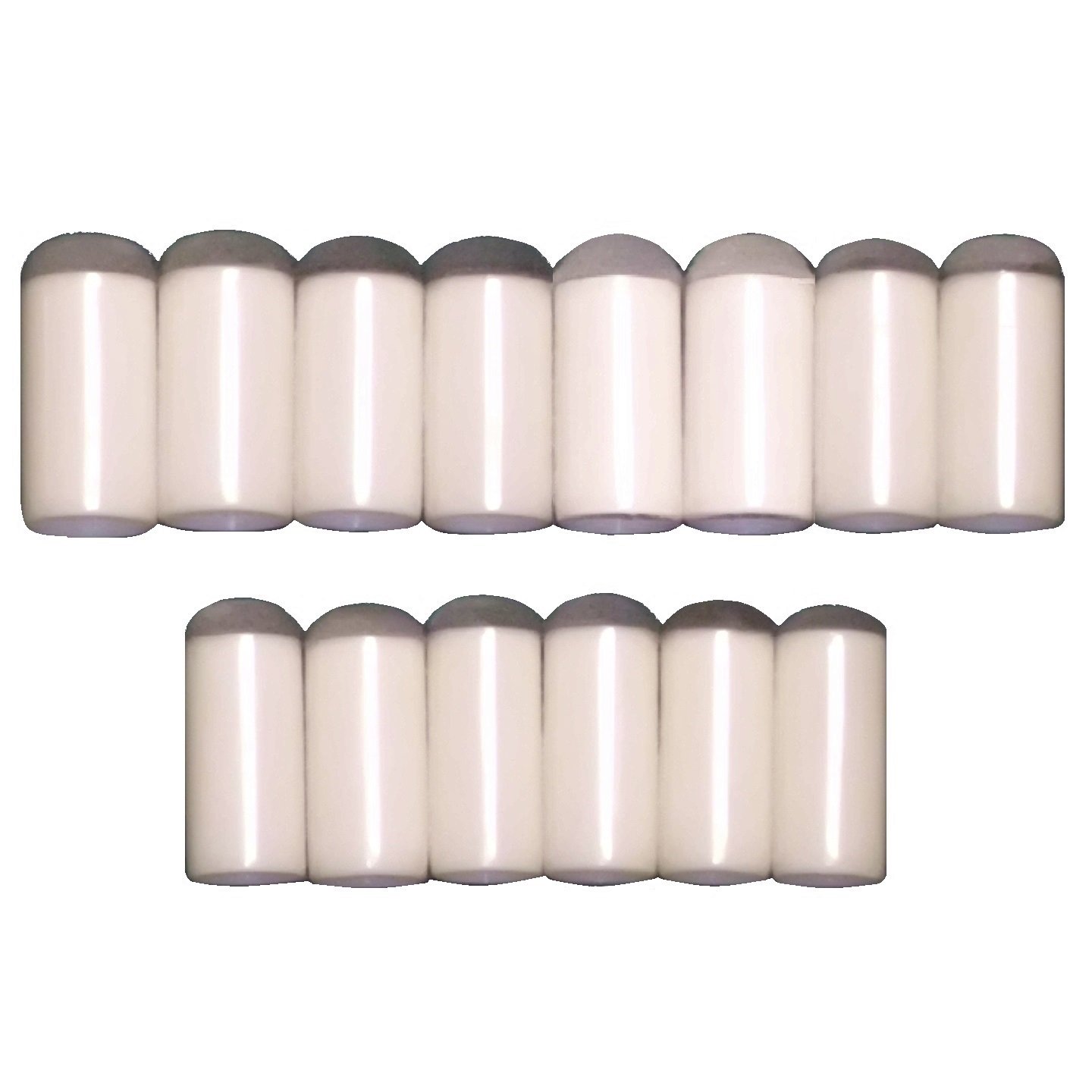 Set of 14 Slip-On Tips for Pool Cues - 7 Sizes