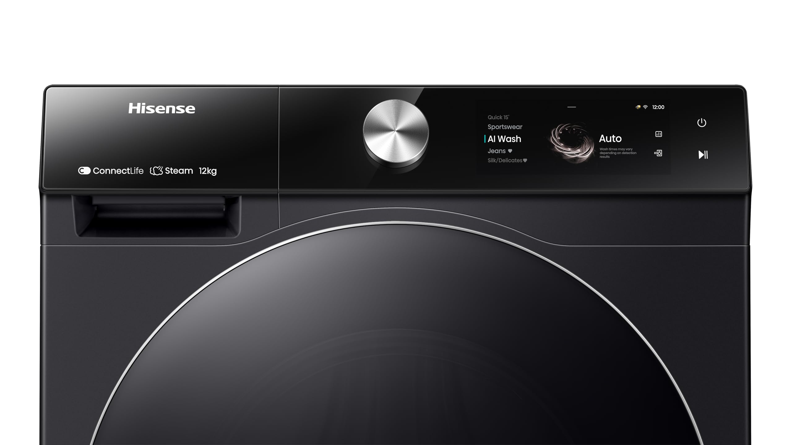 Lavatrice Hisense 20012513 WF7S1247BB Black