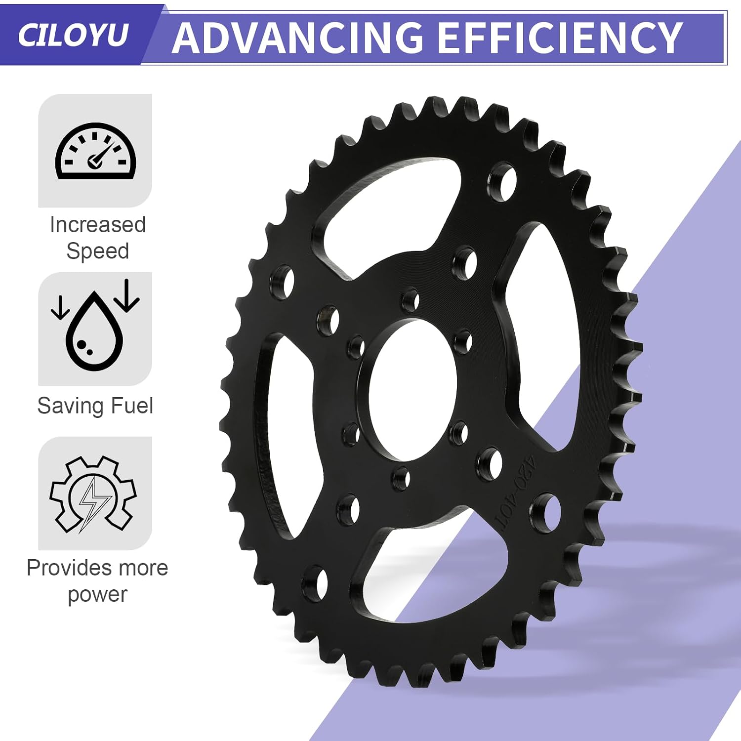 420 Sprocket 40T 40mm Bore Replacement for Coleman BT200X CT200U-EX CT200U CT100U CC100X Baja MB165 Doodlebug DB30 TrailMaster MB200 Motovox MBX10 Mini Bike Predator 212 196cc Engine Parts