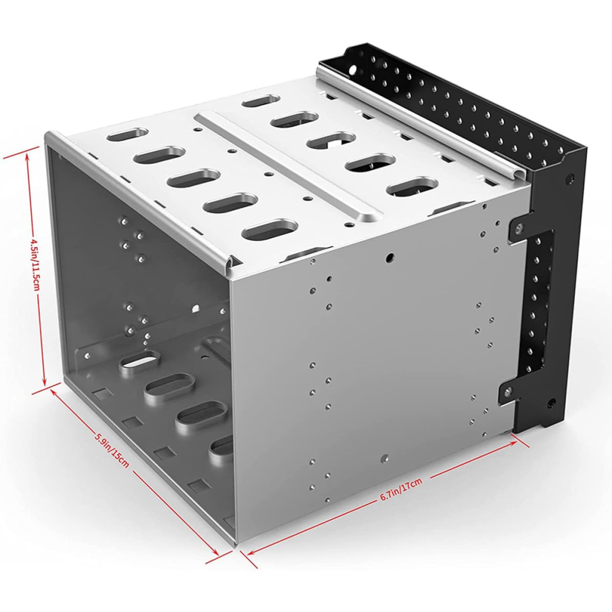 Soporte de Montaje para Disco Duro 3, 5 Pulgadas, Acero Inoxidable, Plata