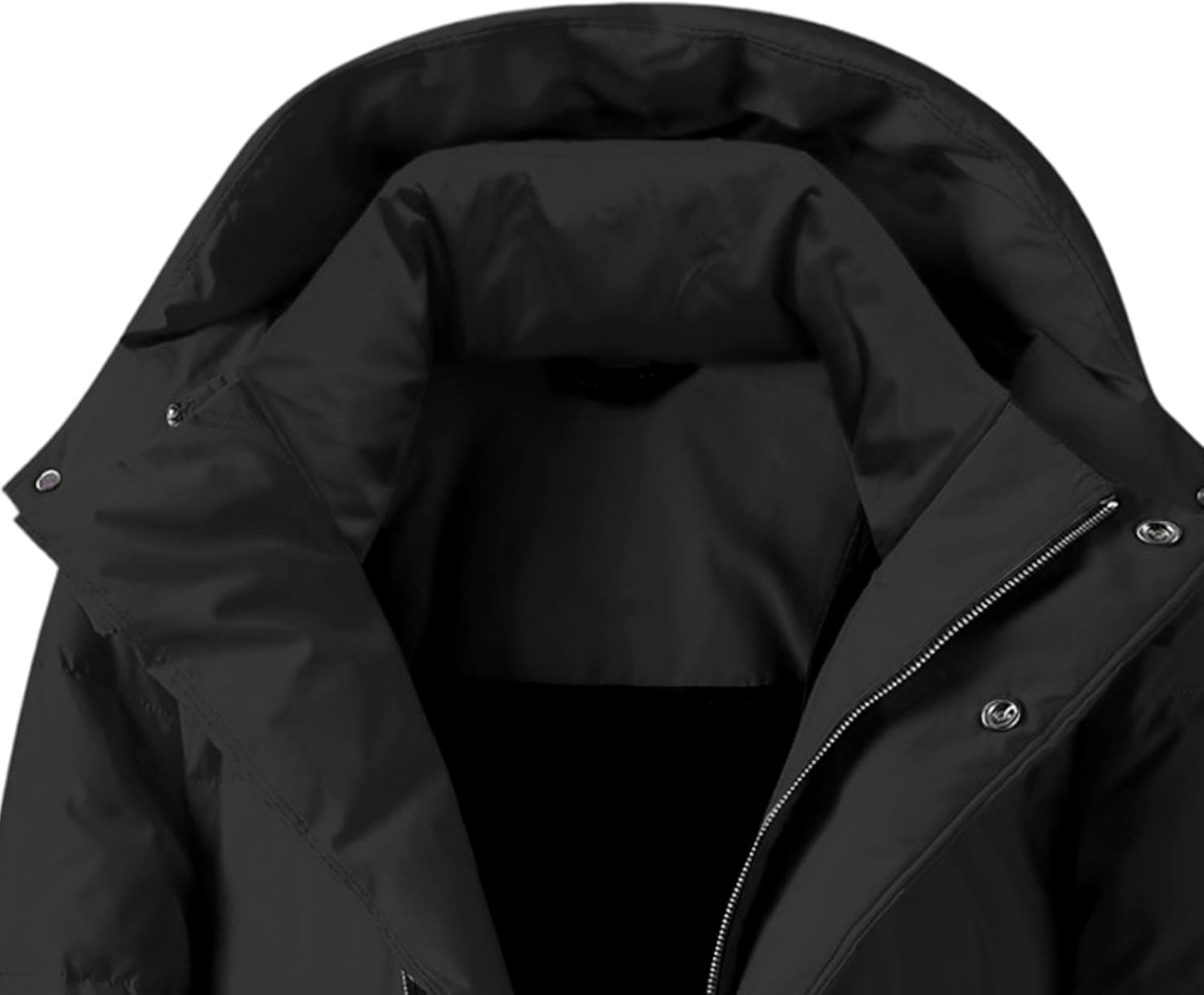 Maiyifu-GJ Men's Long Winter Parka Coats Hooded Lightweight Puffer Jacket Windproof Thicken Warm Down Coat Windbreaker