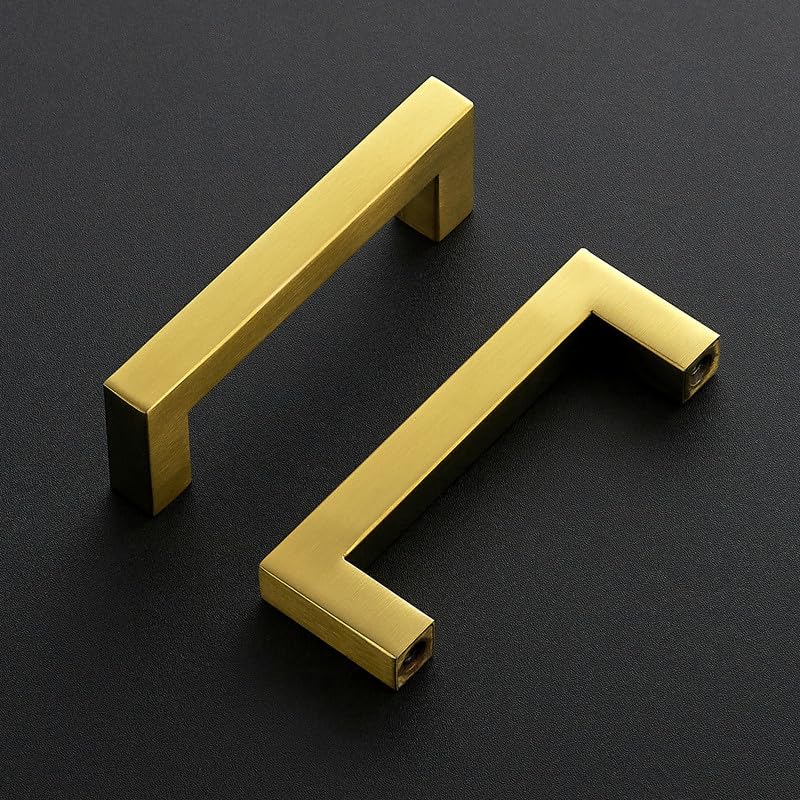 Ravinte Pack of 20 Cabinet Handles, 96 mm, Furniture Handles, Gold Handles for Kitchen Cabinets Cabinet Handles - Image 2