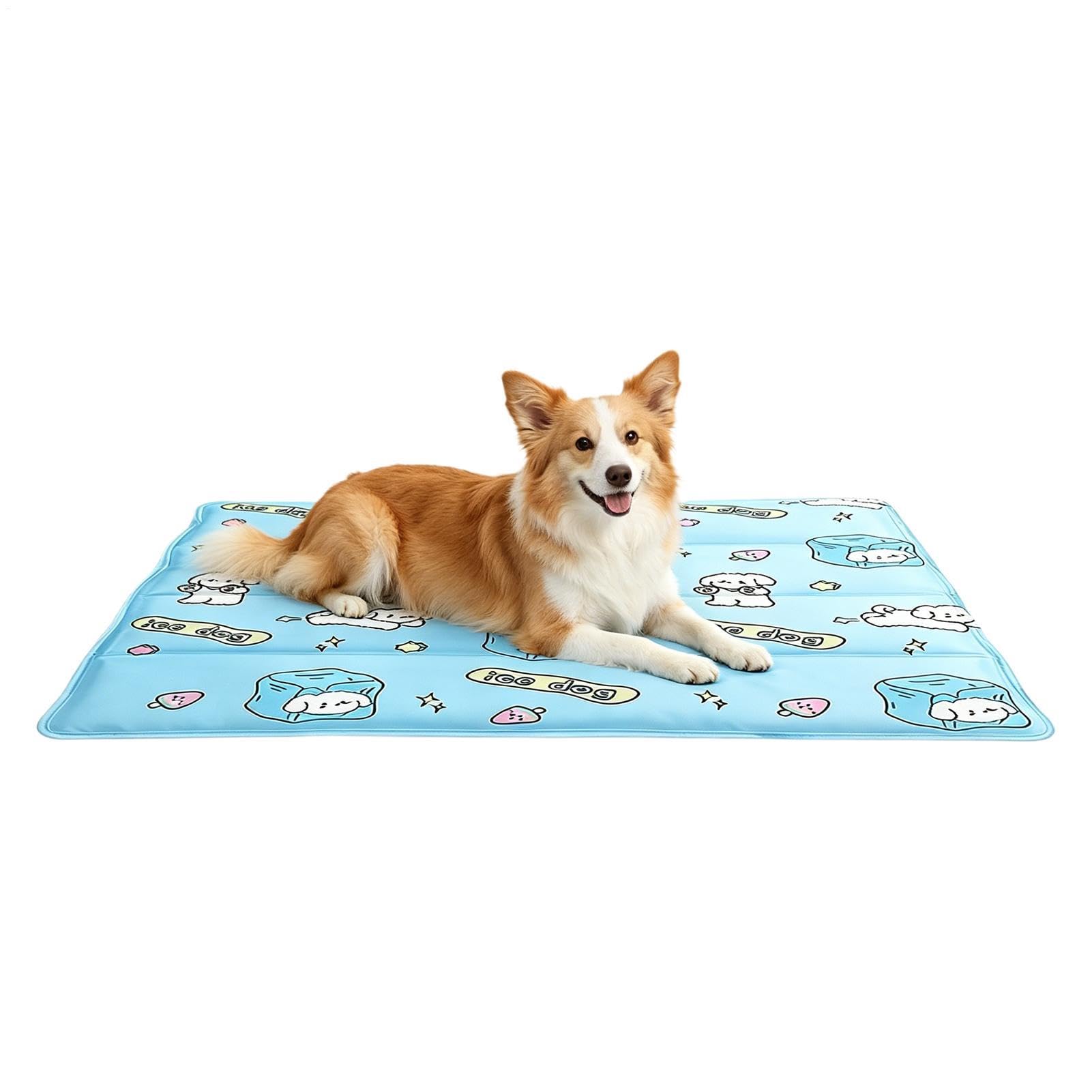 Tapis rafraîchissant pour chien confortable doux et pliable pour l'extérieur
