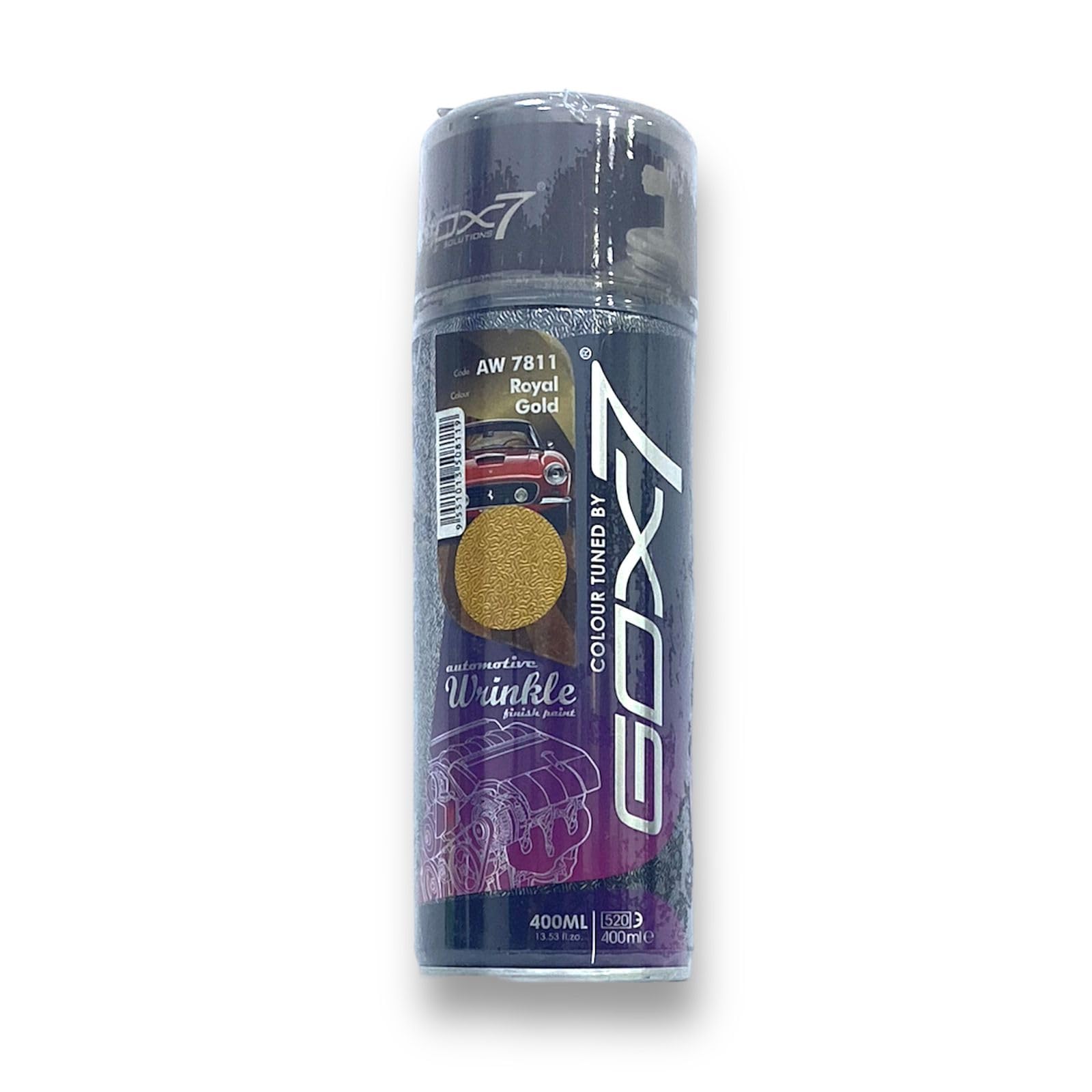 AW 7811 Wrinkle Finish Spray Paint Royal Gold for Automotive, High Heat Resistant up to 343°C (650°F), 400ml(13.53 fl. oz.), Used for Engine Cover, Sports Rim, Trimming and Plastic Parts…