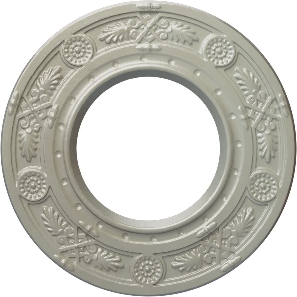 Ekena Millwork 8"OD x 3 7/8"ID x 1/2"P Daniela Fits Canopies up to 3 7/8" Ceiling Medallion, Ultra Pure White Crackle — Amazon image 25
