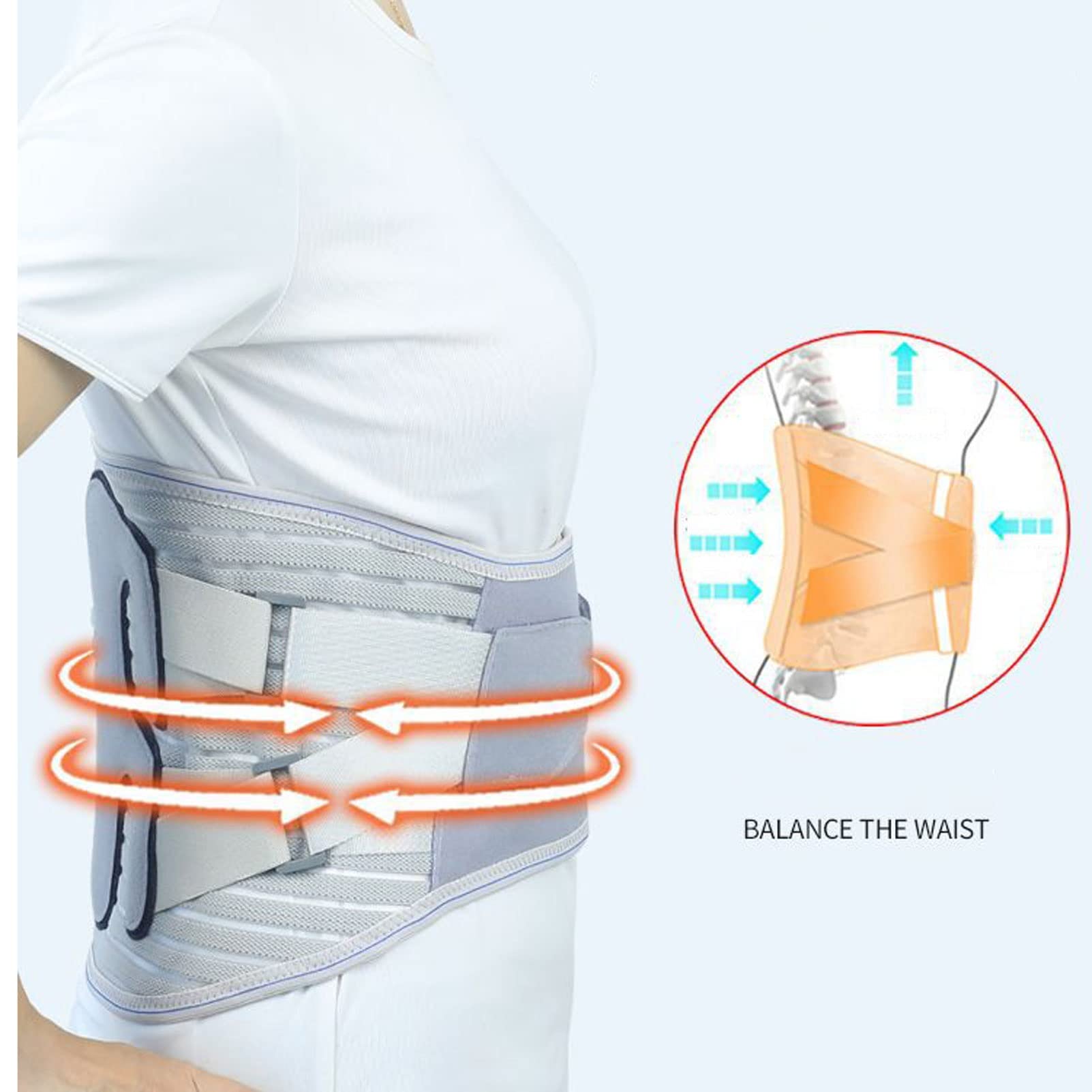 Tutore lombare regolabile Cintura di sostegno lombare Morbido tutore lombare traspirante per donna Uomo Sollievo dal dolore per ernia del disco, sciatica, correttore di scoliosi good
