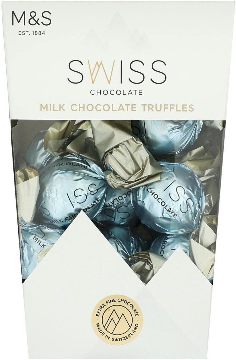 Marks and Spencer Swiss Milk Chocolate Truffles 205g Gift Box with