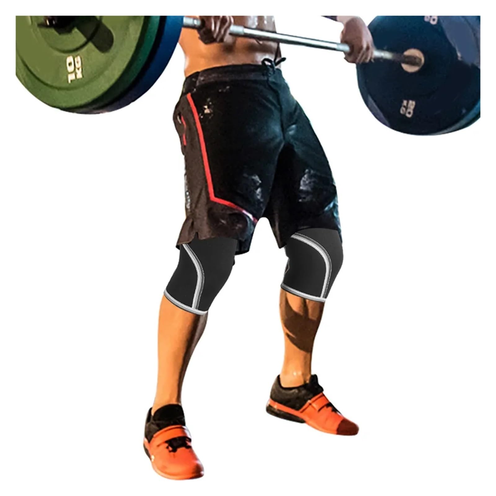 GenouillèRe Sport 1 Pair Thicken Knee Sleeves Pad Support 7mm Compression Knee Protector for Gym Men Women Sports Weightlifting pour Hommes Et Femmes(Black,M)