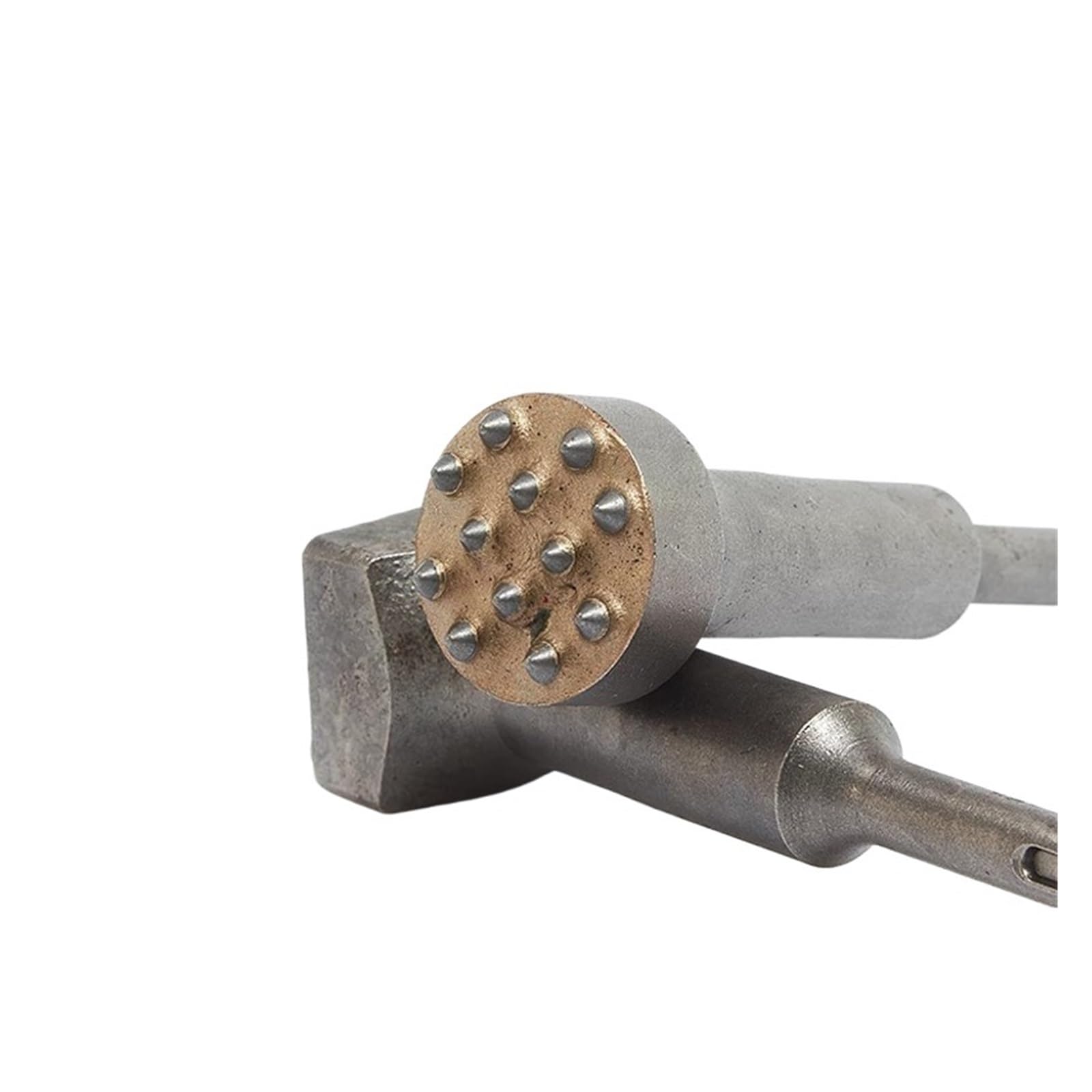 Scalpello for Martello Elettrico in carburo con Attacco SDS/Plus da 12/16 Denti for scanalare la Superficie di muri in Cemento, Solette e viadotti.(Rectangle-16teeth)