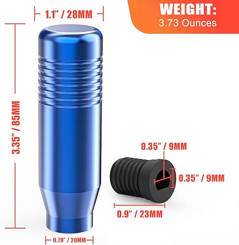 Miniatura 5 de aikeec Gear Shifter Knobs with Adapter Compatible with Logitech G27 G29 G920 G923 Driving Force Stick Sim Racing Game Aluminum Shift Knob Gear