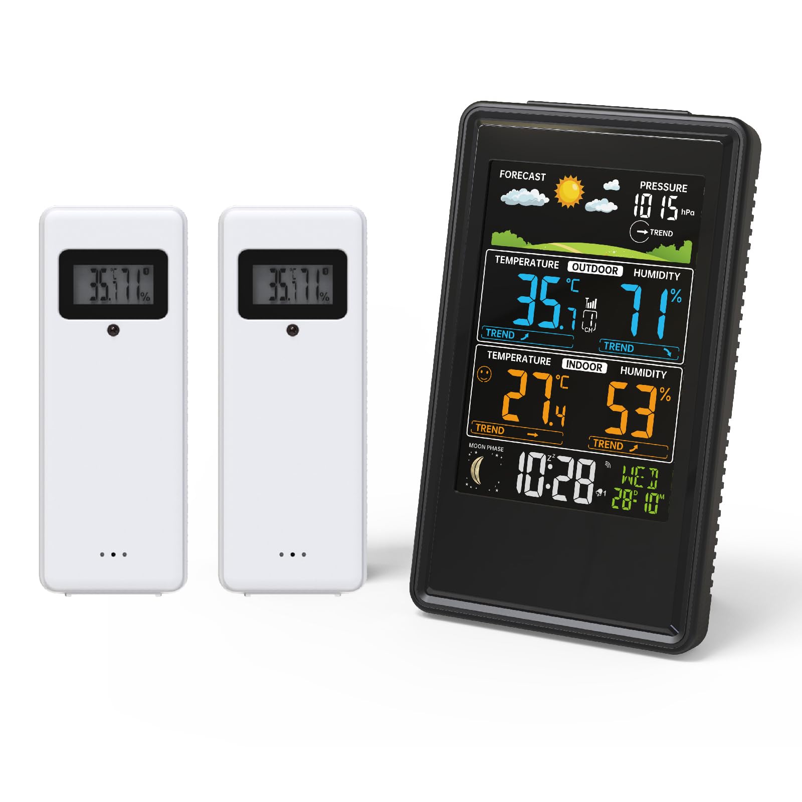 Station Météo Connectée connectée Wifi – 4 en 1 + 2 Capteurs Thermo-hygromètre