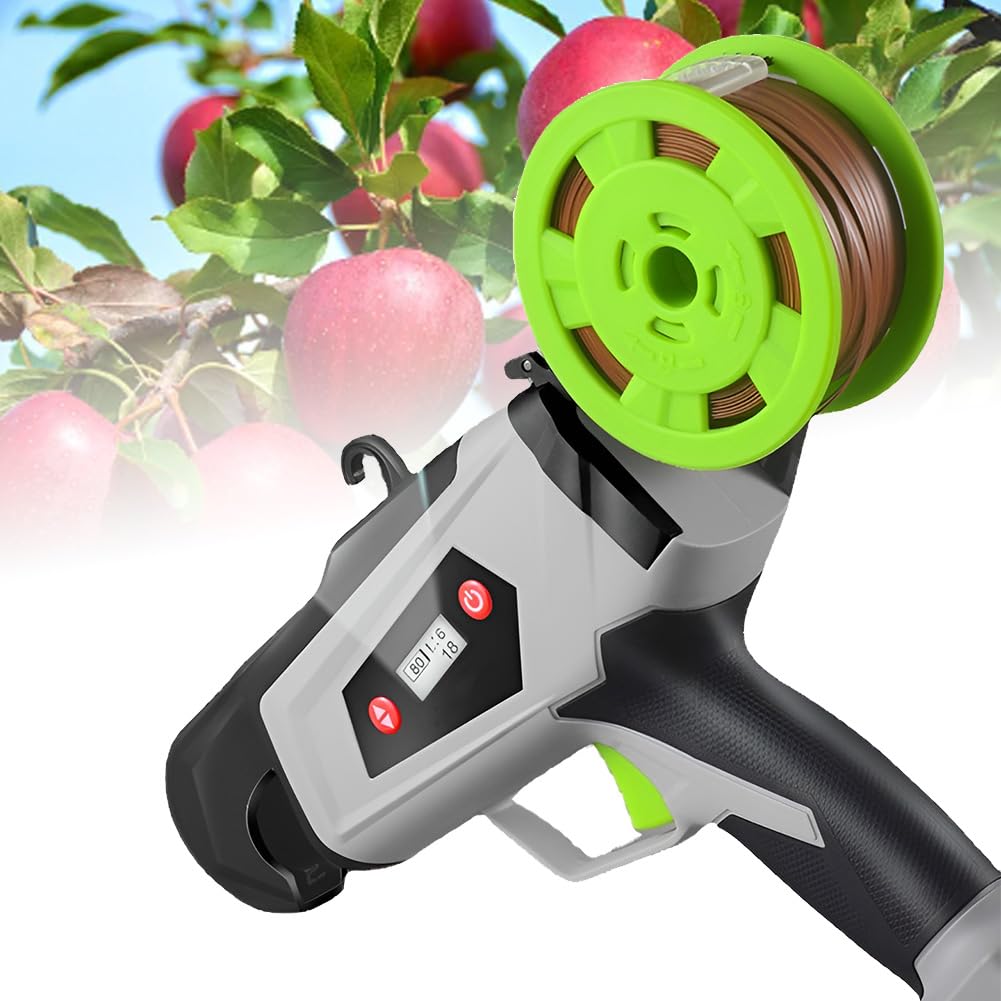 CVJdfhRE plant ties， Cordless Garden Vineyard Binding Tape Machine, Portable Greenhouse Vegetable Tying, 25mm Diameter