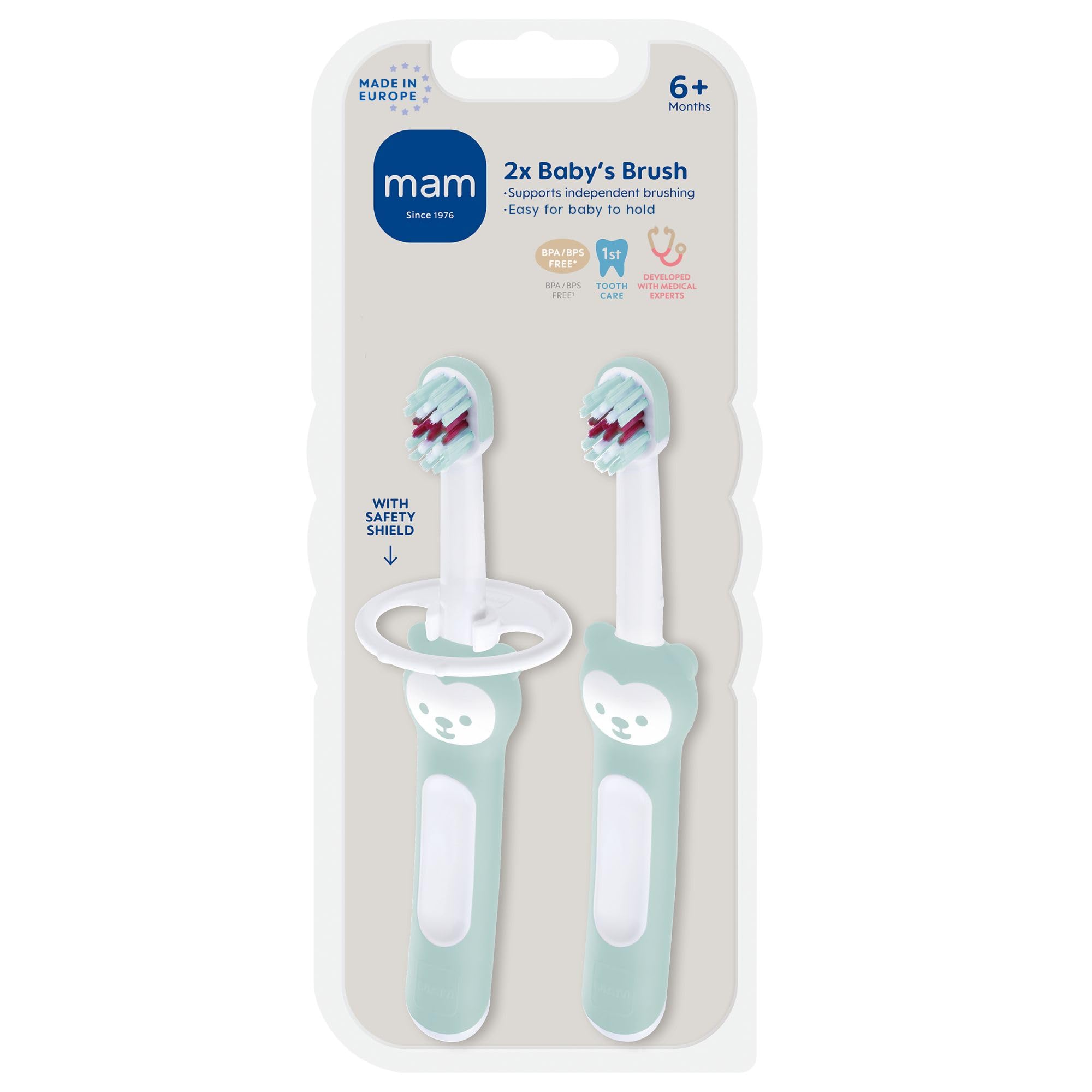 ゆーmam☺︎⭐︎歯ブラシ Amazon.com : MAM Baby Toothbrush Training Brush 6+ Months – Extra