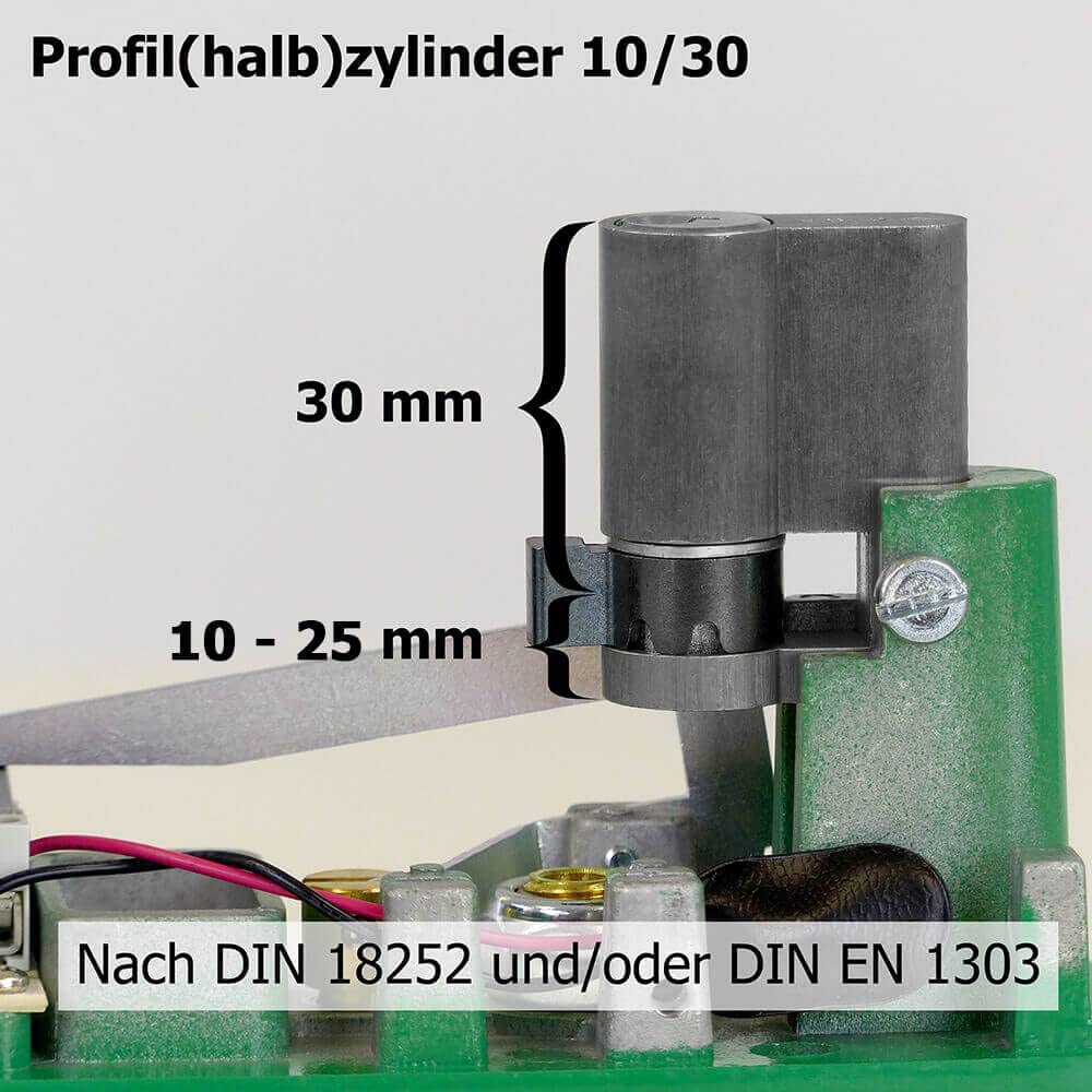 Türwächter ABUS Zylinderschloss gleichschließend, 80 dB/105 dB, grün aus Aluminium, Art.-Nr. 38096 | Türwächter Notausgang | Fluchttürwächter | Türwächter Alarm