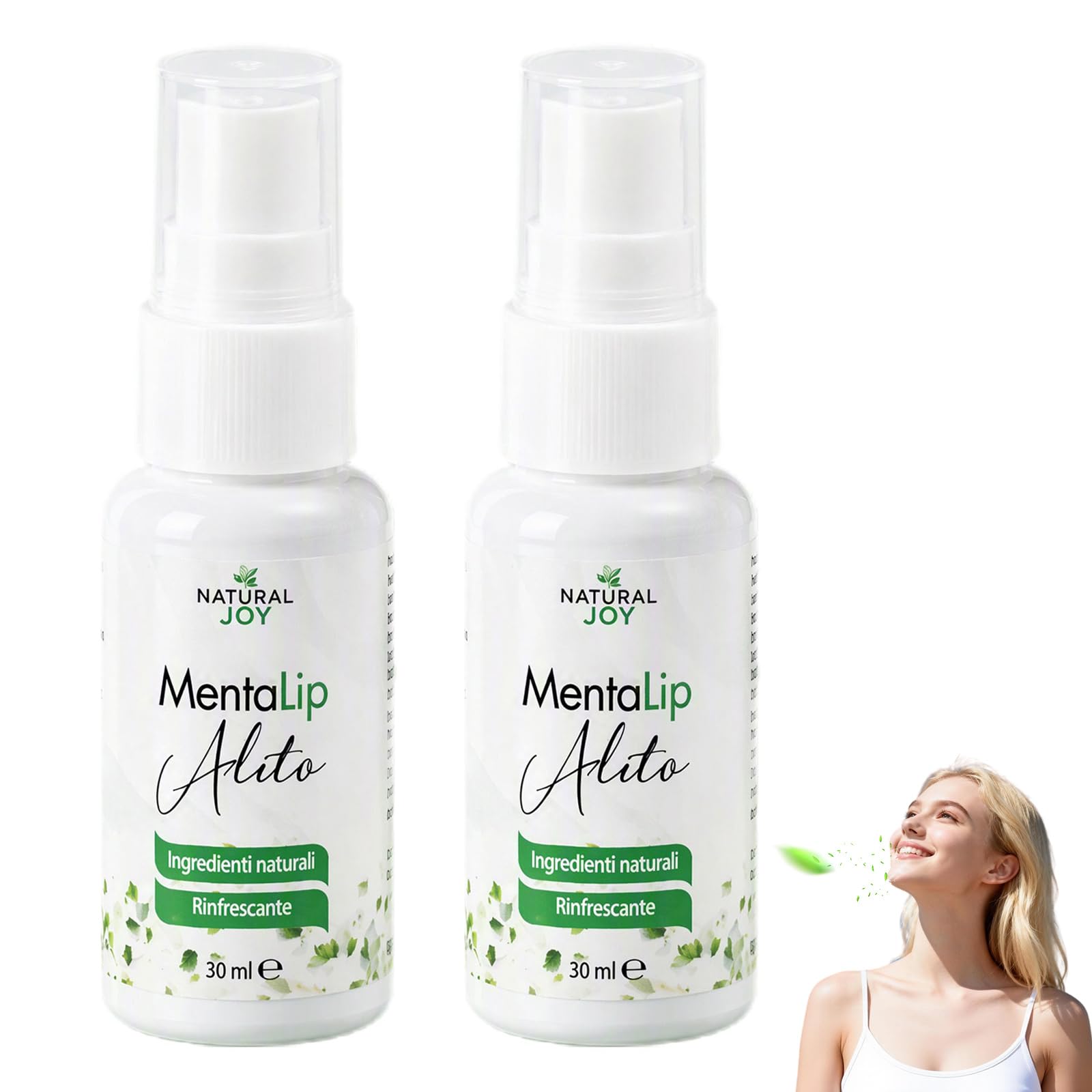 Mentalip Spray Alito, Spray Orale per Alito Fresco, 30 ML | Spray orale con menta, limone e tea tree per, Sollievo Efficacemente L'Alito Cattivo E Il Cattivo Odore Della Bocca