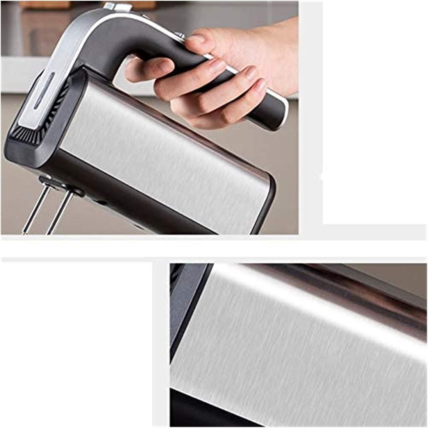 Hand Mixer 5-Speed Ultra Power Hand Mixer Electric – Hand Held Mixer Includes 2 Stainless Steel Beaters and 2 Dough Hooks Turbo Button