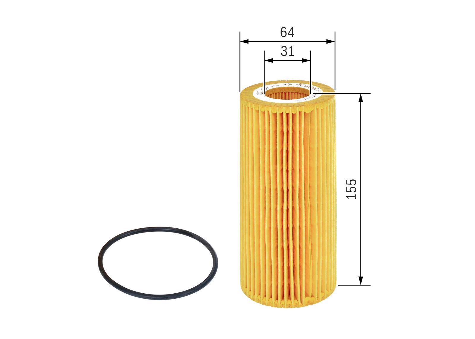 Bosch Filtro Olio per Auto P7075 - Protegge l'olio motore da fuliggine e da particelle metalliche - Offre una lubrificazione efficace del motore