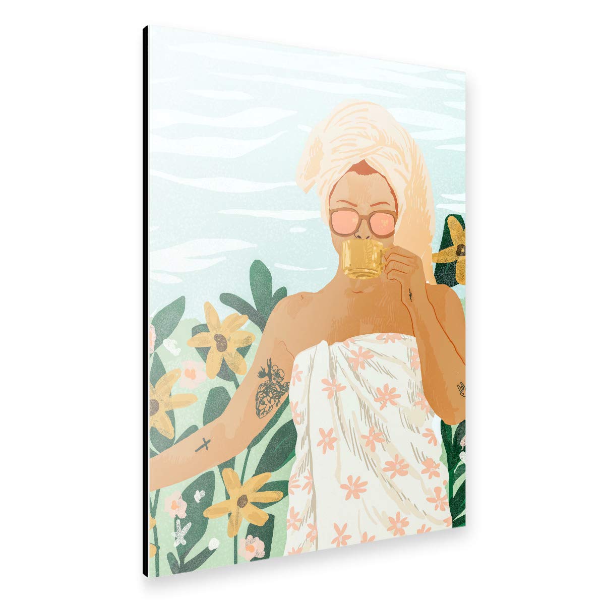 artboxONE Alu-Print 150x100 cm Earl Grey von Künstler Uma Gokhale