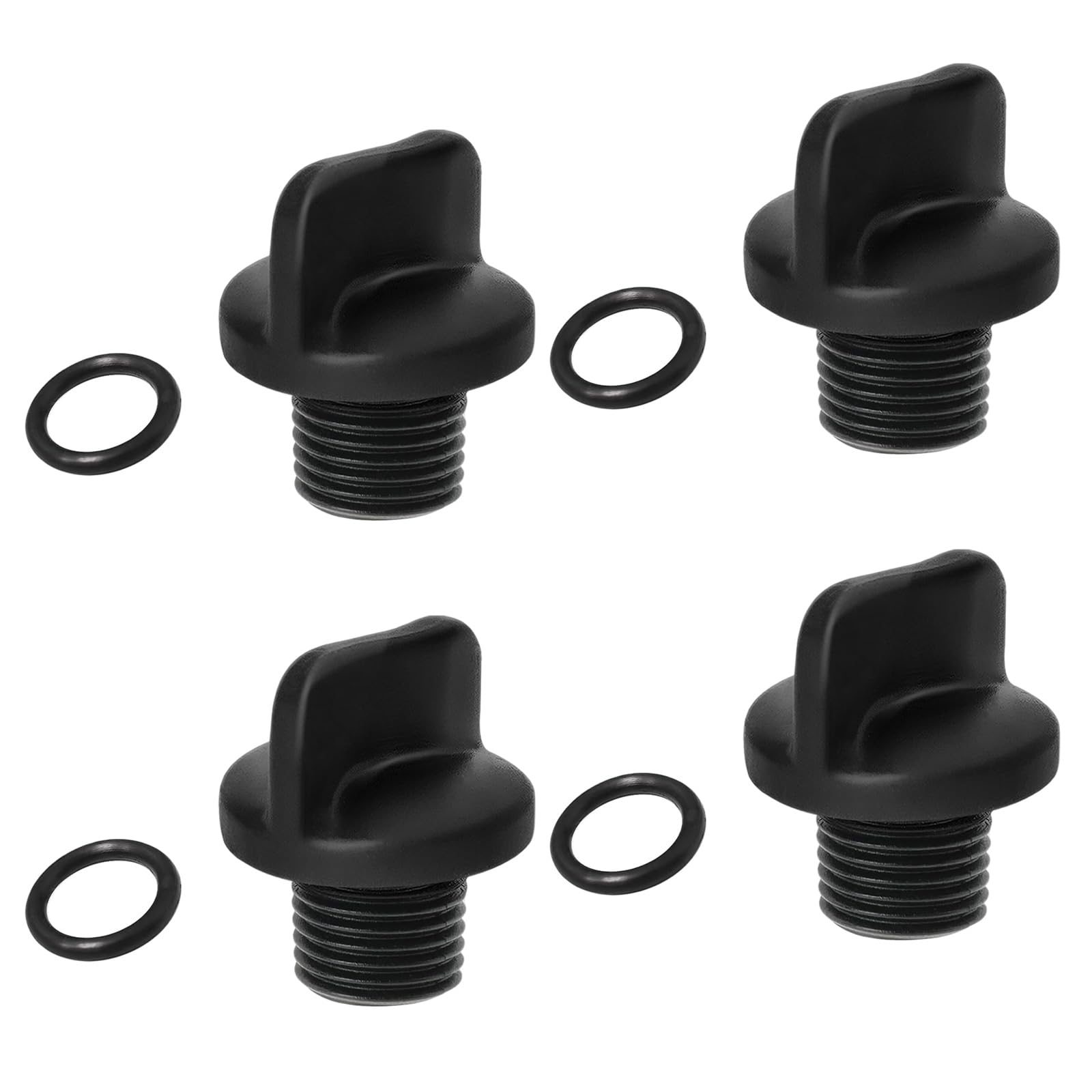 4 Pieces Pool Pumps Drain Plugs Replacement with O Rings Seals Fit Multiple Pumps Models and Water Systems Daily Use Drain Plugs Replacement Set