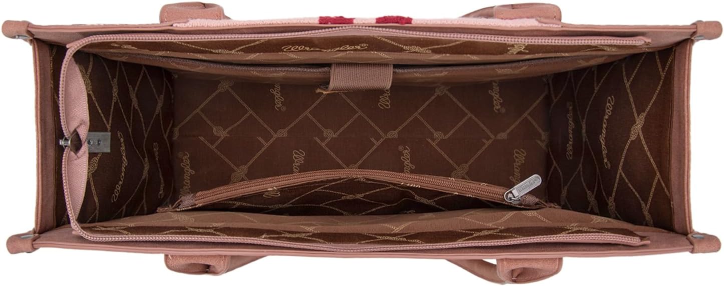 Montana West × Wrangler Aztec Tote Bag for Women Western Shoulder Purse Top Handle Handbag - Image 6