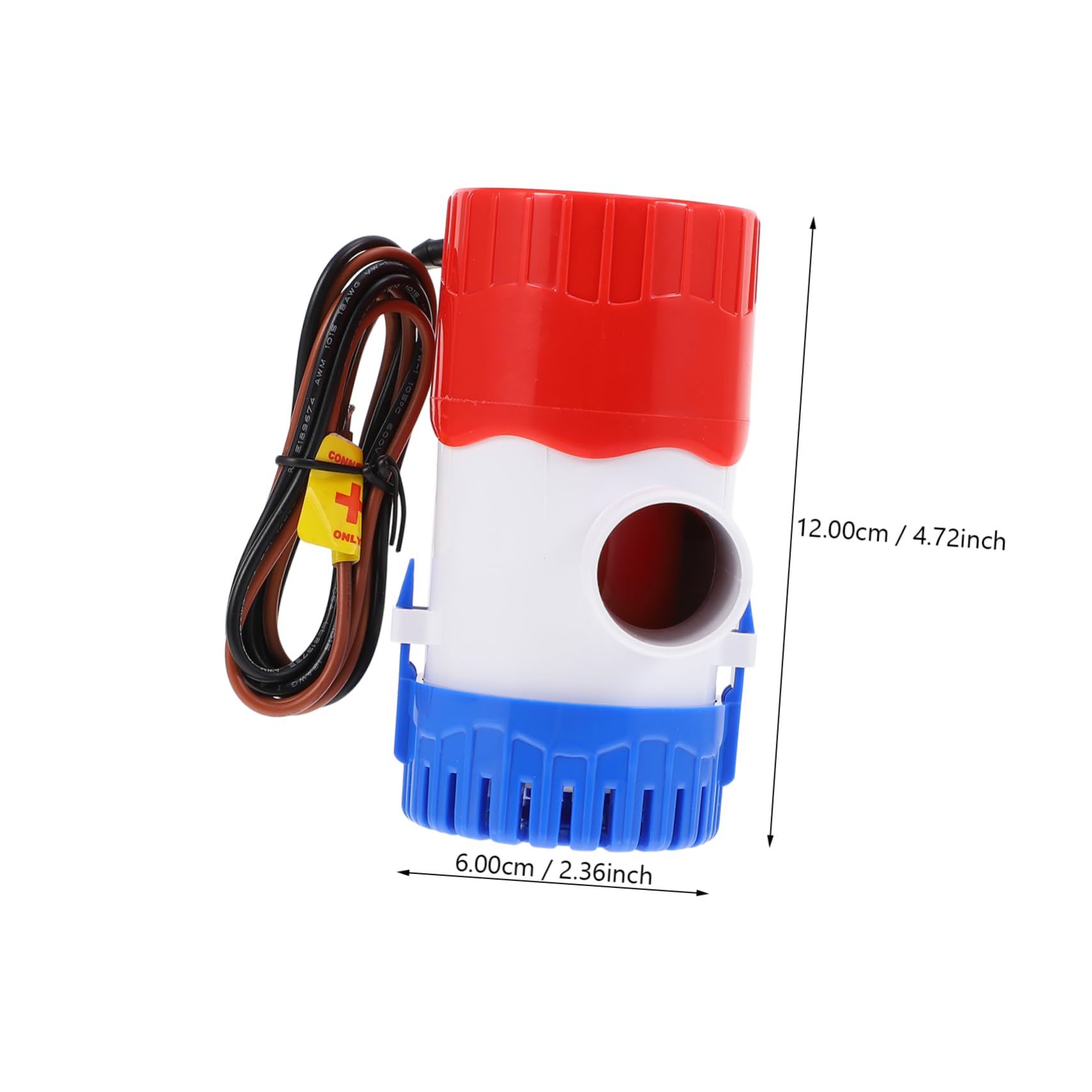 MUELODSIC Small Size High Efficiency v Electric Bilge Pump Submersible Drainage Pump for Yacht