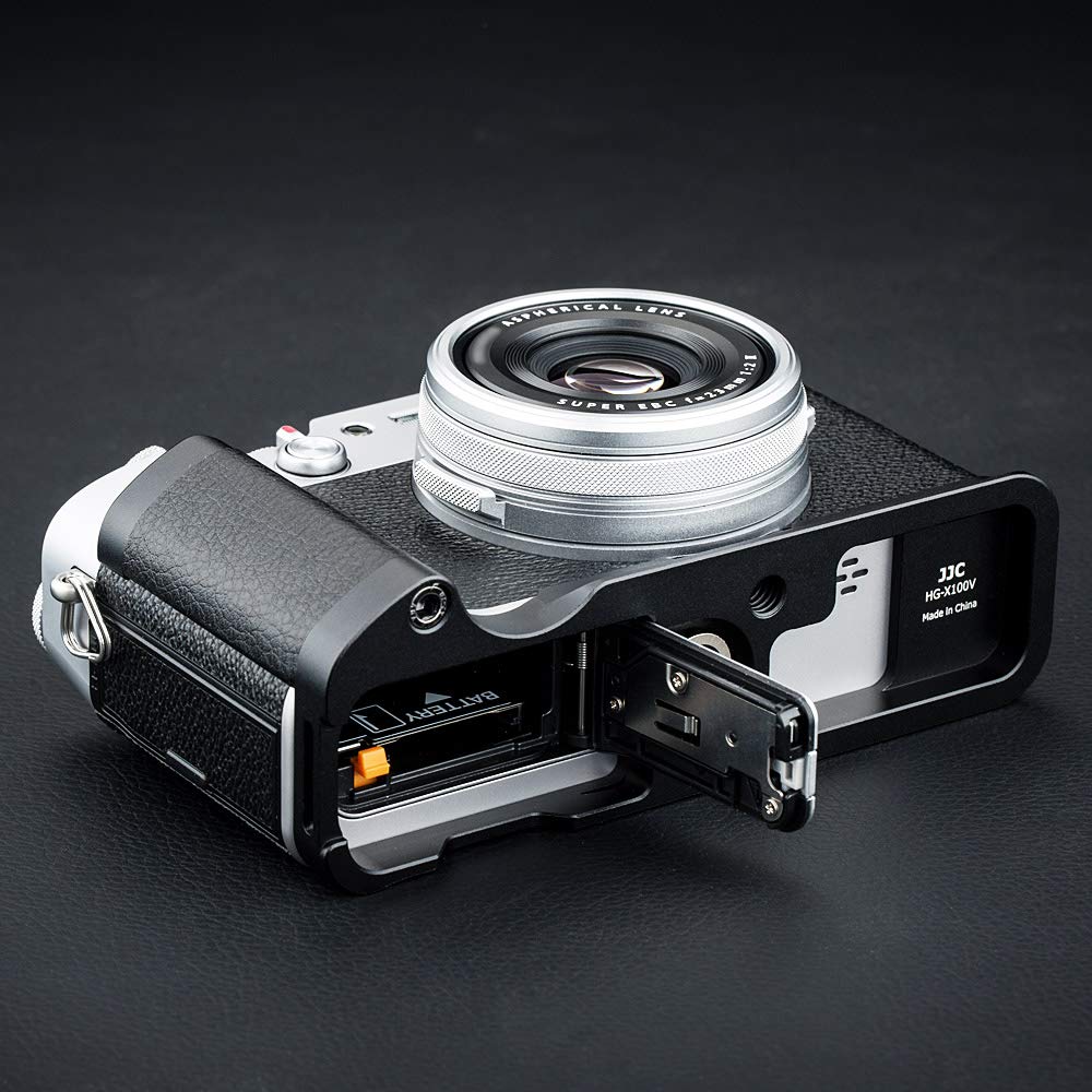 JJC Metall-Handgriff mit Schnellwechselplatte für Fuji X100V X100F Kameras