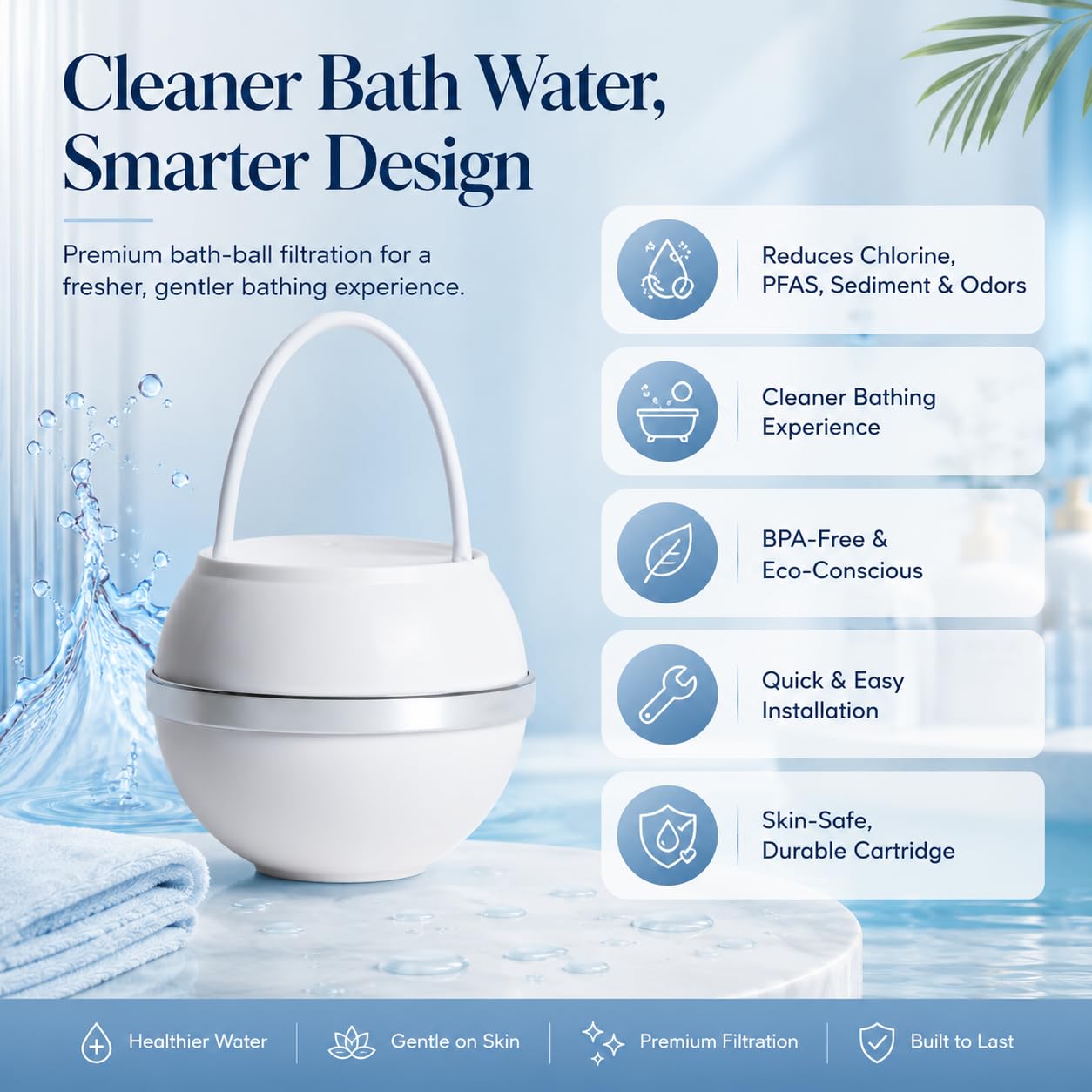 Crystal Quest Bathtub Filter - Cleaner Baths! -4 Crystal Quest Bathtub Filter - Cleaner Baths! -4
