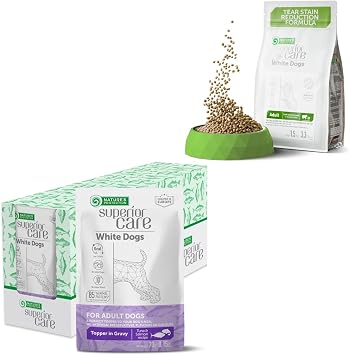 Natures Protection Superior Care Wet Dog Food - with Tuna Fish, Salmon & Dry Dog Food with Lamb & Rice 3.3 lbs