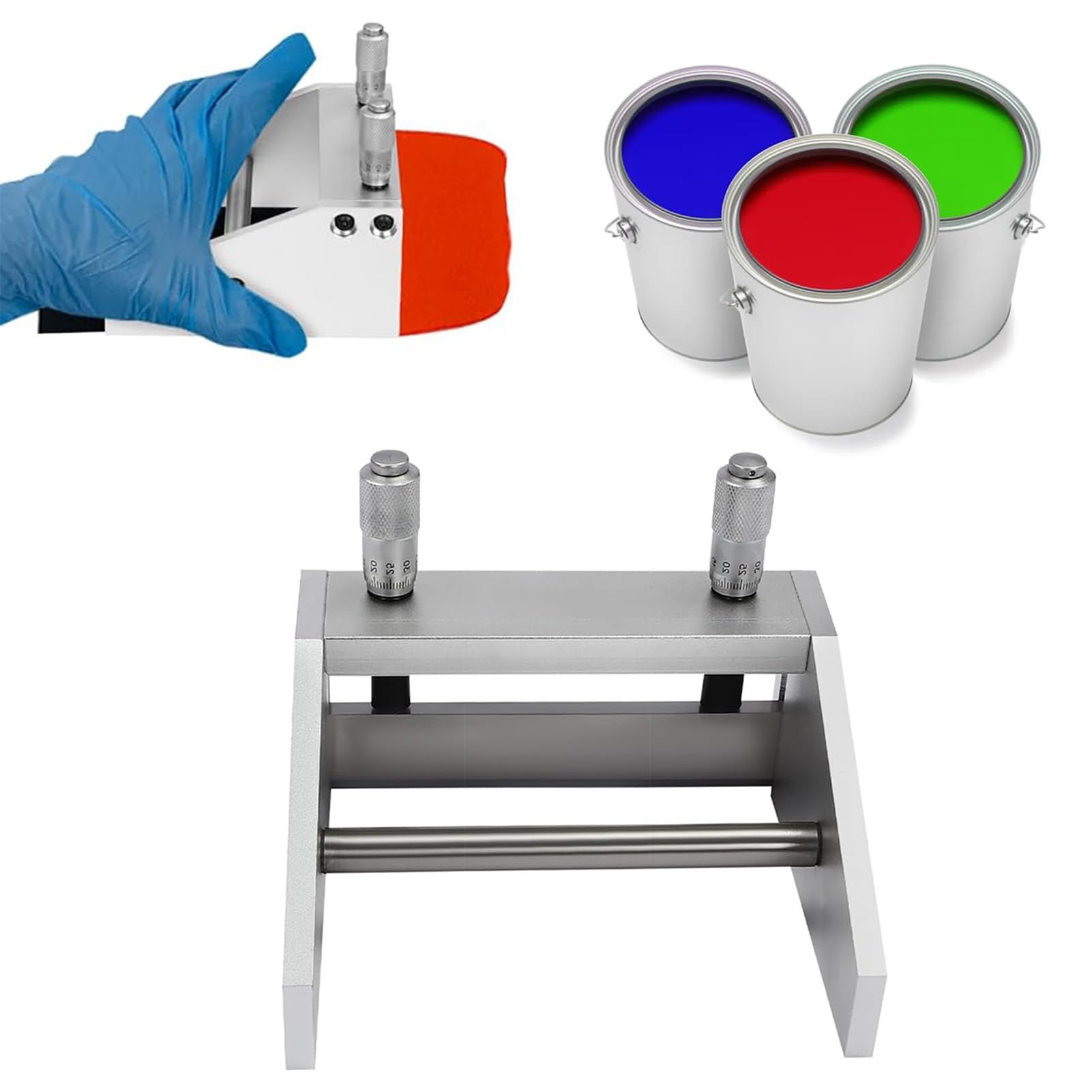 Dispositivo de preparación de película húmeda, aplicador de revestimiento de película ajustable de 0 a 3500 μm de grosor, máquina de recubrimiento de cuchillas de laboratorio para evaluar el