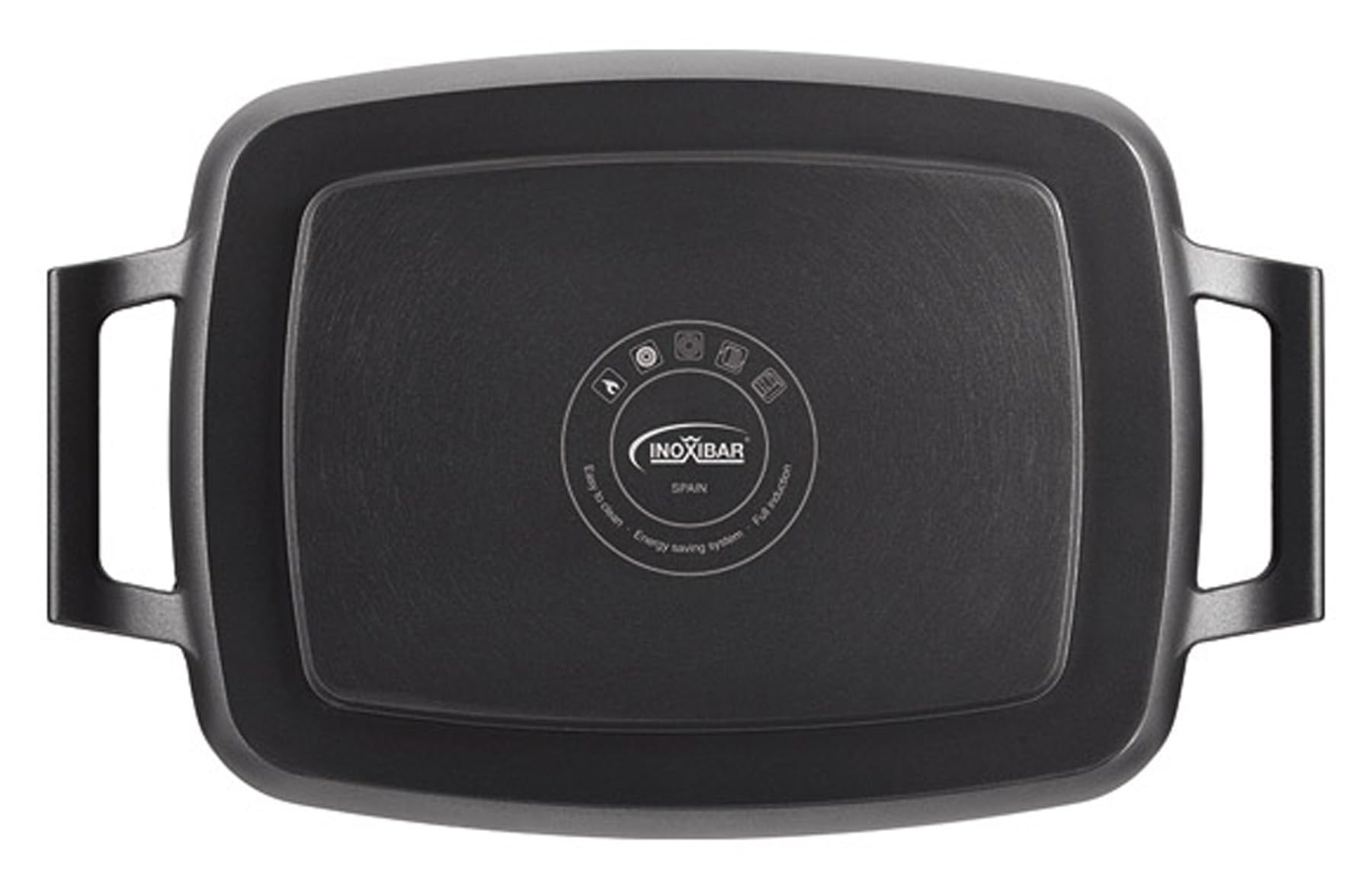PLANCHA ASAR NEGRA BLACK 48 X 29 CM INOXIBAR