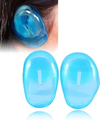 2pcs Ear Cover Protector, Ear Cover Shield Anti Staining Plastic Guard ，Protects Earmuffs From The Dye
