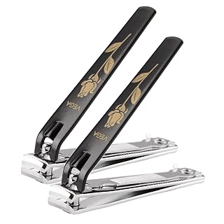 VEGA Large Nail Clipper (Black), Black (Pack of 2)