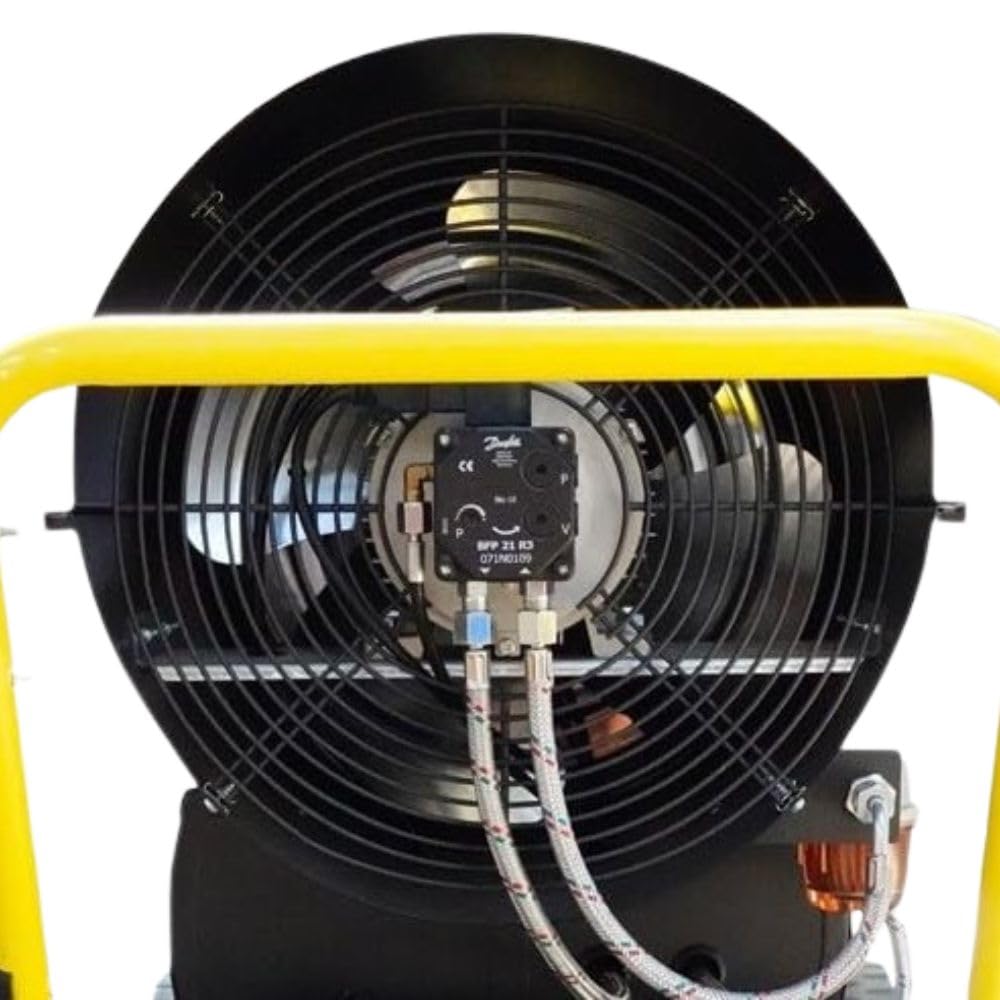 Cañón de calefacción JETZ BGO 50. Combustión directa. Generador de aire caliente - Potencia calorífica 50 kW - 43.058 kcal/h - Caudal de aire 1.100 m³/h. Trifásico.