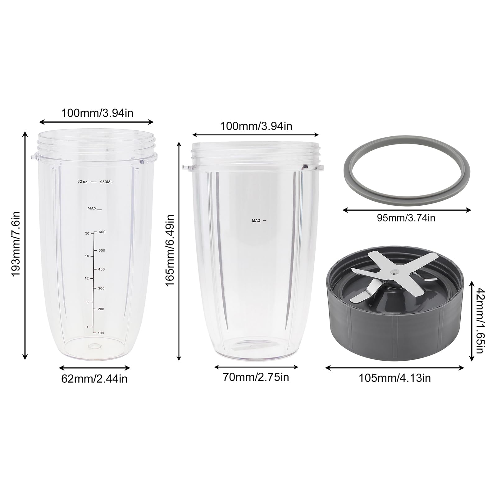 Vaso De Licuadora Oster Profesional De Vidrio Compatible Con Licuadora