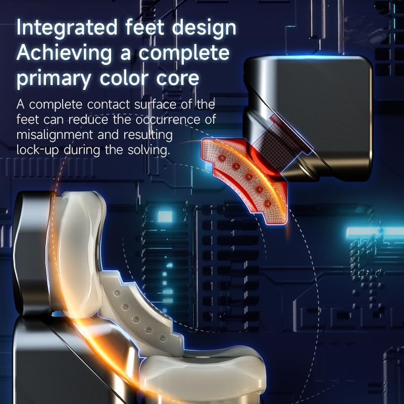 Image of HAWKISTER Qiyi M Pro 3X3 Magnetic Speed Cube, Qy 3X3X3 Professional Stickerless Magic Cube Puzzle, 2024 Edition, For Kid