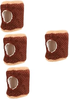 NOLITOY 4 Peças Ninho De Hamster Cama De Hamster Cama Pequena Rede De Pássaros Cabana Furão Rede De Rato Rede De Hamster Casa De Hamster Chinchila Cama Suspensa Pequena Casa De Animais De