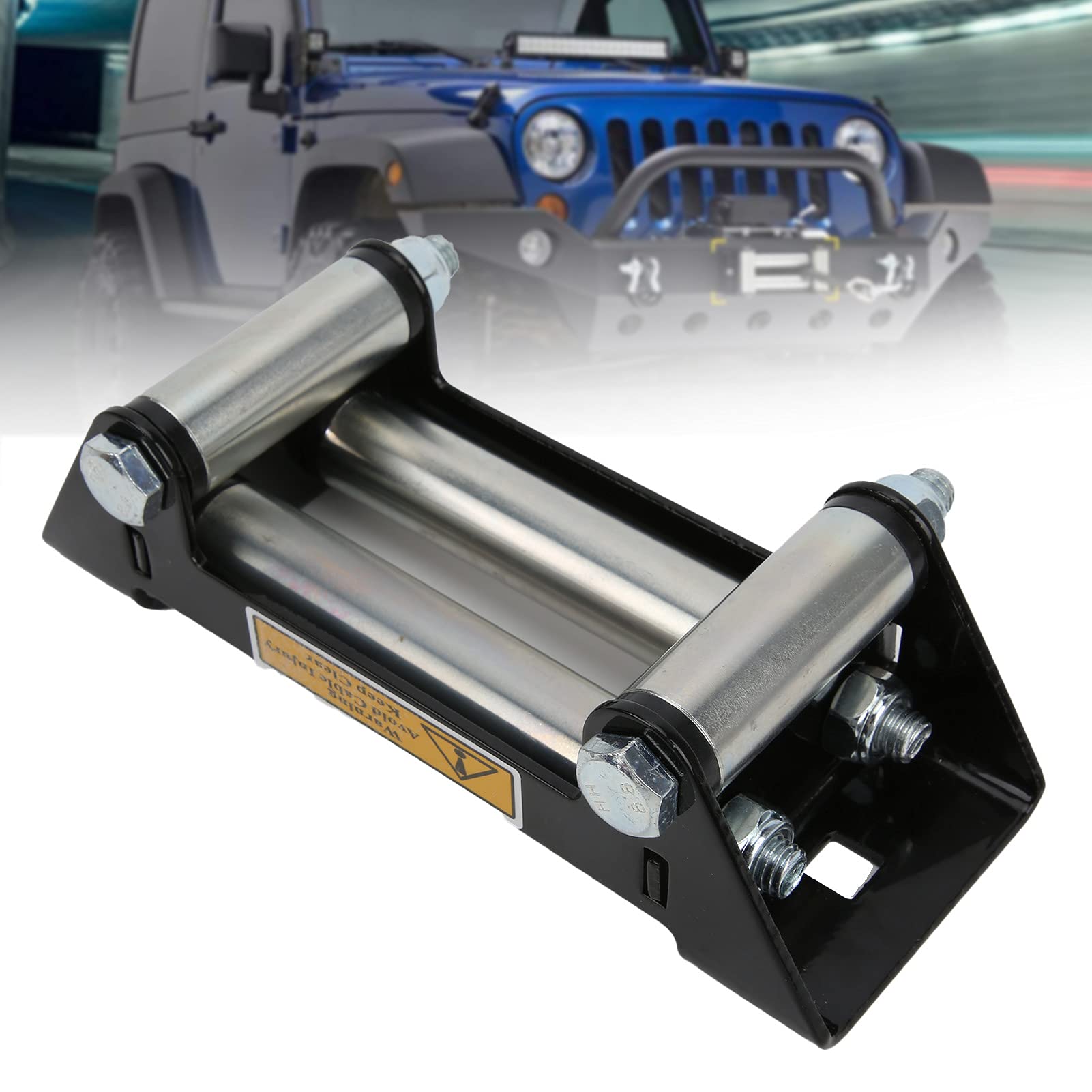 KIMISS Passacavo per Verricello, Passacavo per Verricello Affiancato per Auto, 152 Mm/6 Pollici, in Ferro Zincato, di Ricambio per Manutenzione, Universale