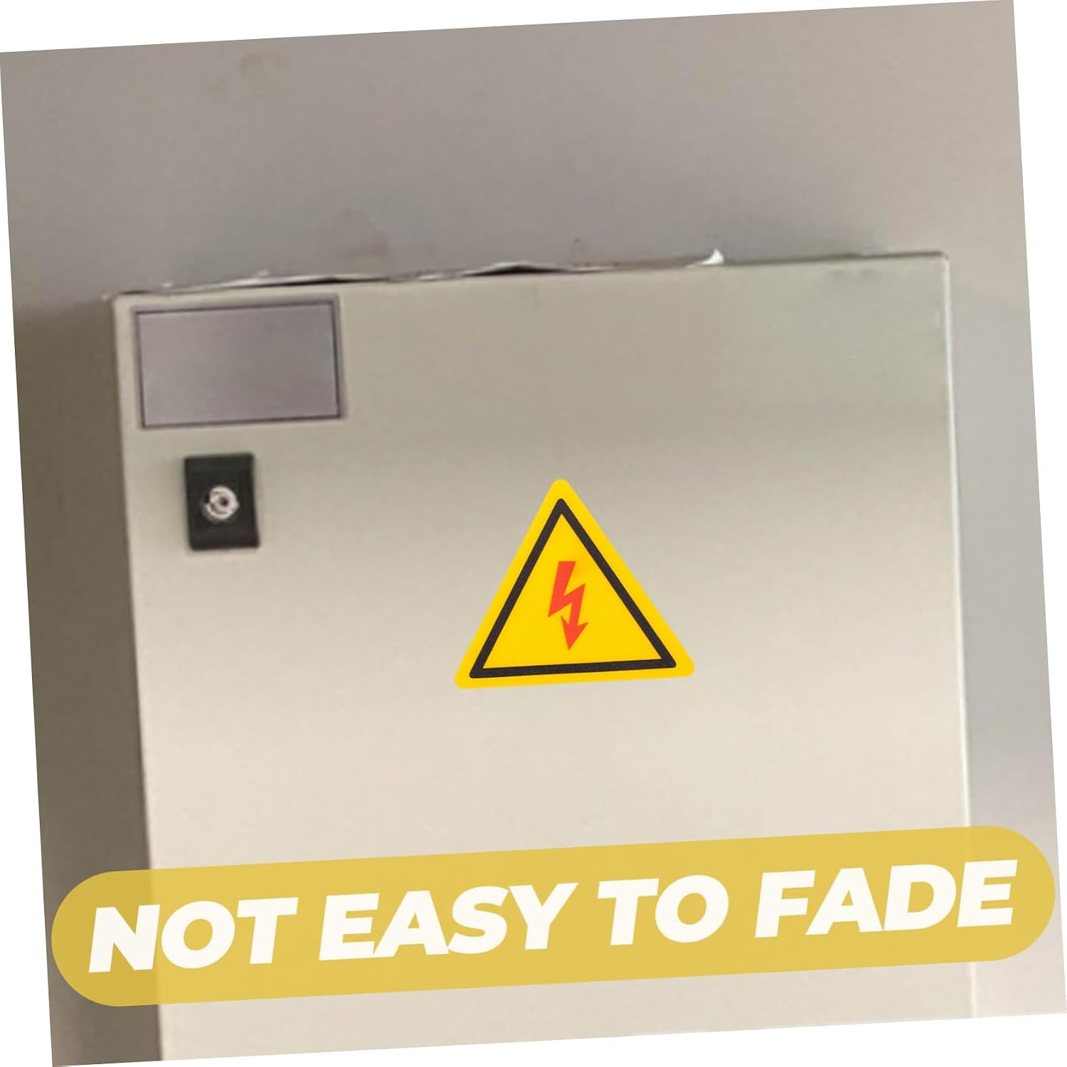 High Voltage Warning Triangle Stickers 2pcs for Electrical Safety