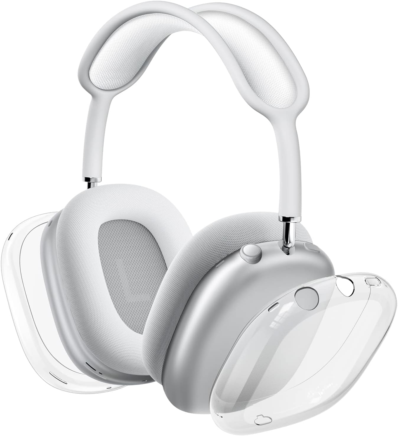 VICHYIE Case Cover for AirPods Max, Clear Soft TPU Case Anti-Scratch, Transparent Accessories Protector Cover for Airpods Max Headphones (Clear)