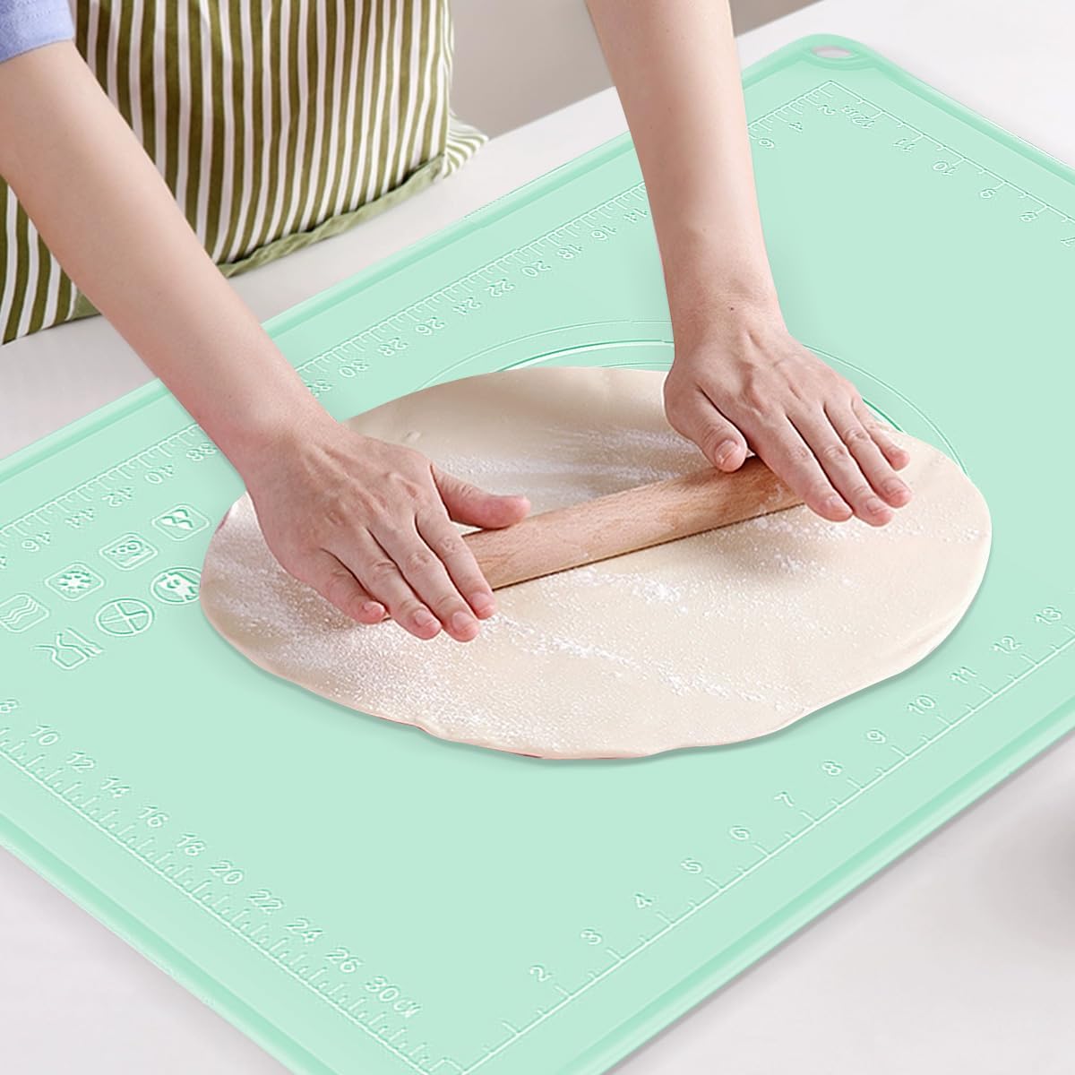 Grand Tapis De Cuisson En Silicone Anti-adhésif Tapis De Pâte