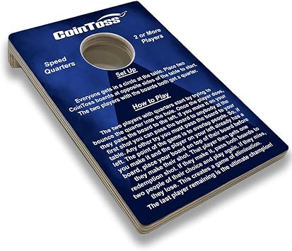 CoinToss Boards - Speed Quarters - Navy Blue - The Game Where Quarters Meets Cornhole